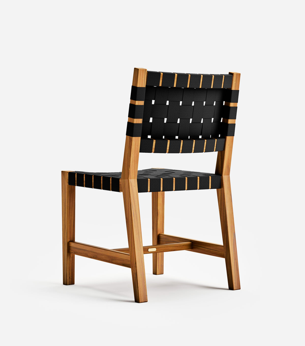 Sealed Teak / 2" Black Straps