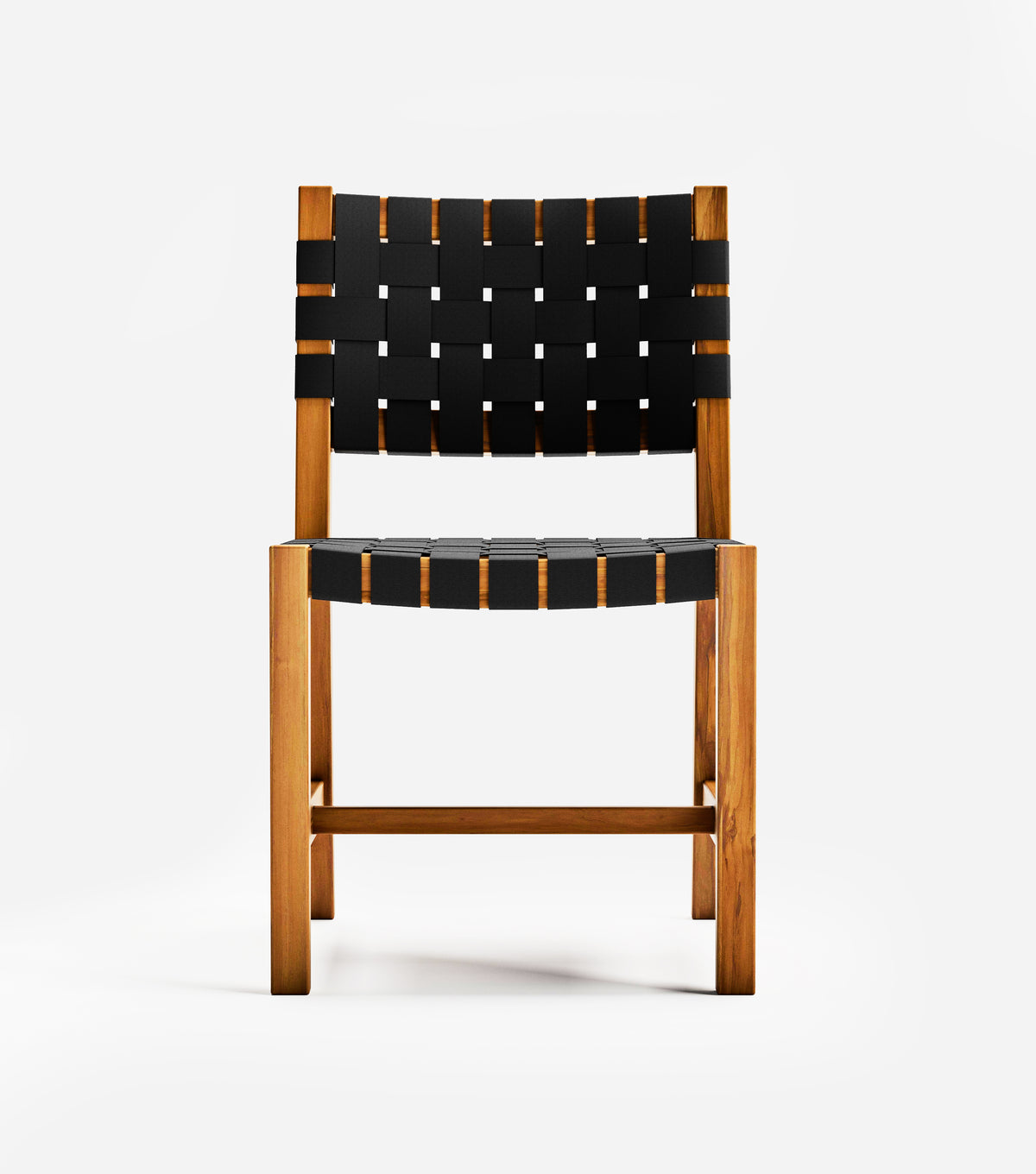 Sealed Teak / 2" Black Straps