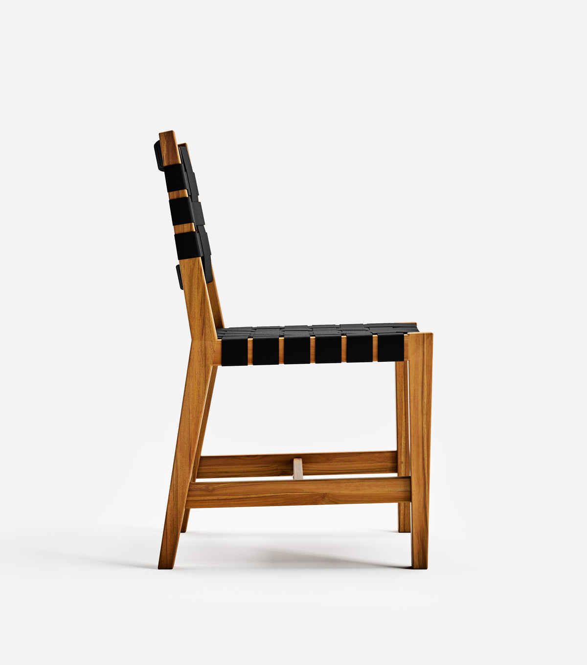 Sealed Teak / 2" Black Straps
