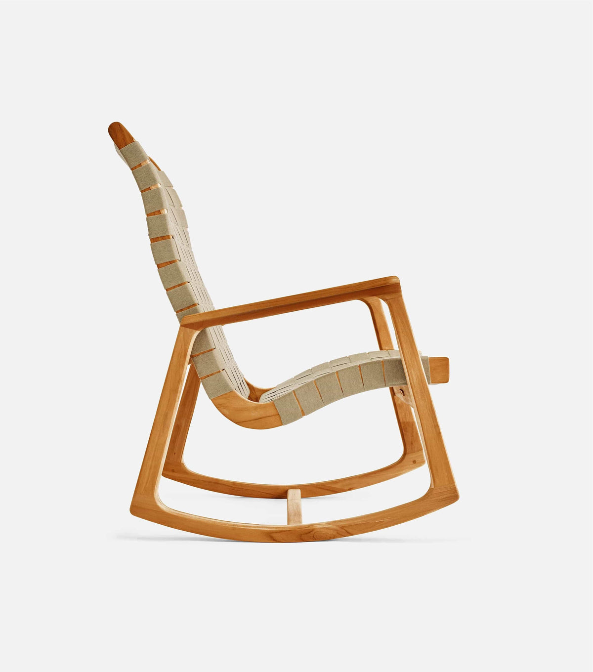 Sealed Teak / 2" Beige Straps