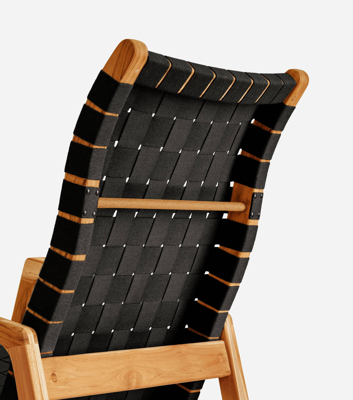 Sealed Teak / 2" Black Straps