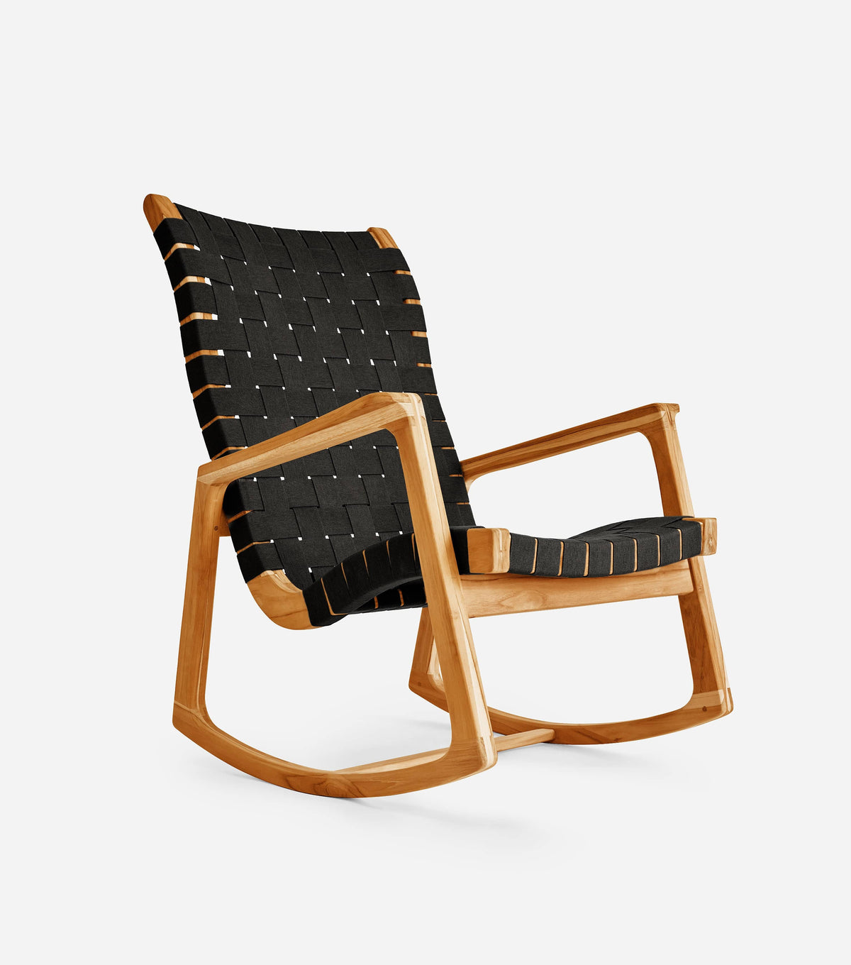 Sealed Teak / 2" Black Straps