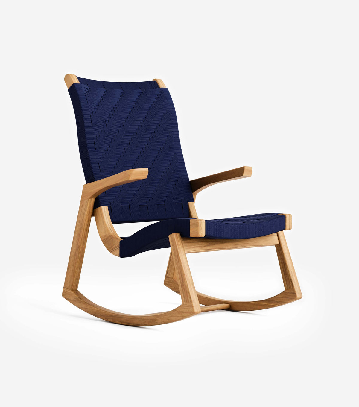 Natural Teak / Navy Basket Cord