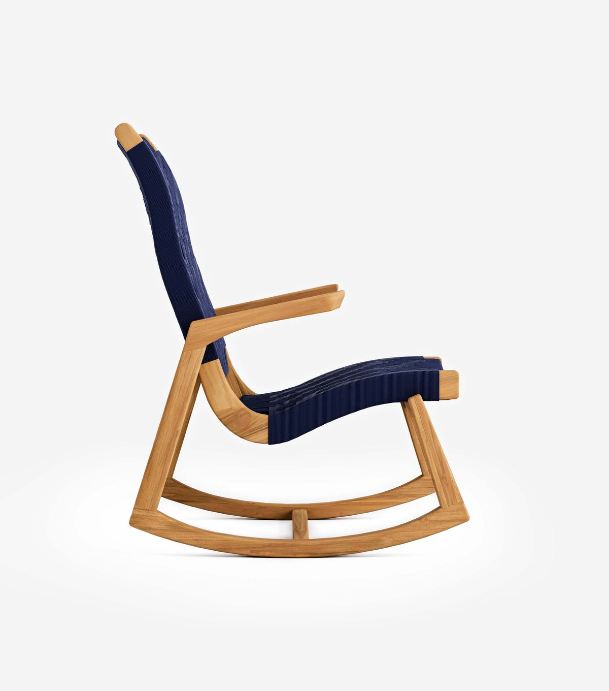 Amador Rocking Chair | Navy Basket Cord
