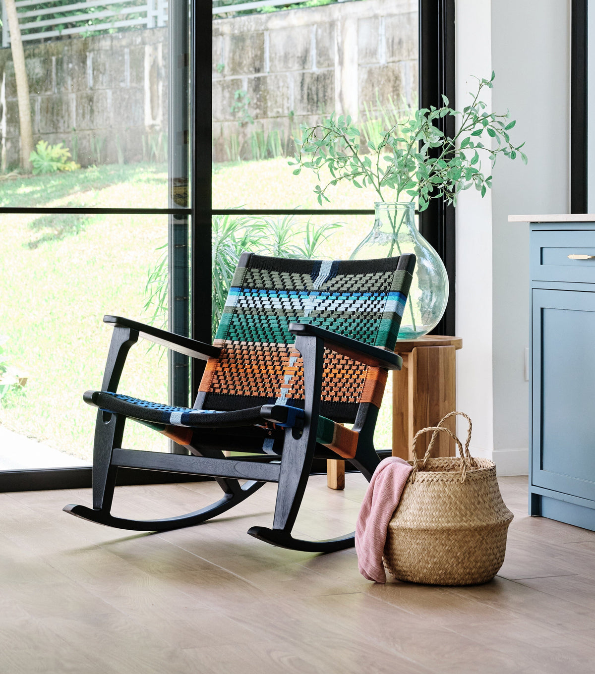 Charcoal Teak / Mot Mot Pattern