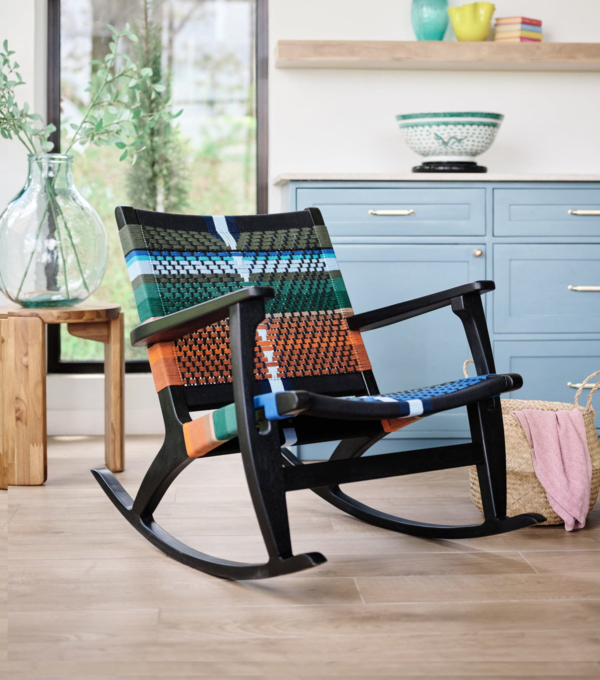 Charcoal Teak / Mot Mot Pattern