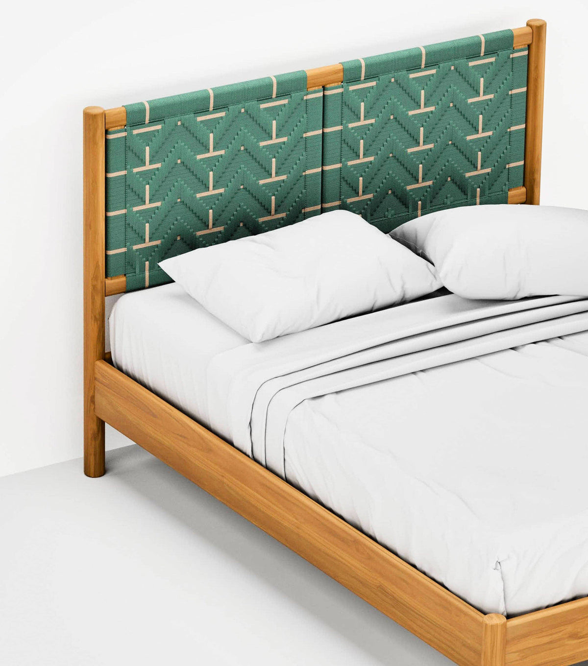 Natural / Sea Green Pattern / Queen