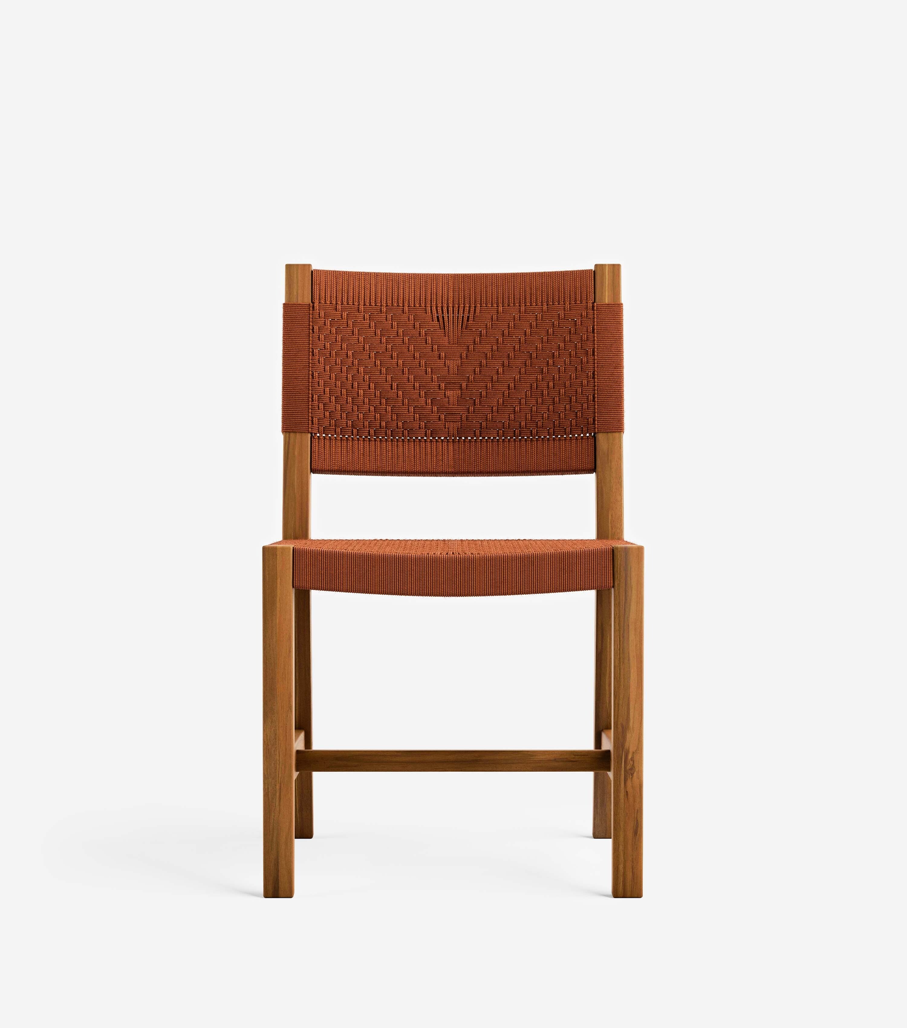 Sealed Teak / Clay V Braided Cord
