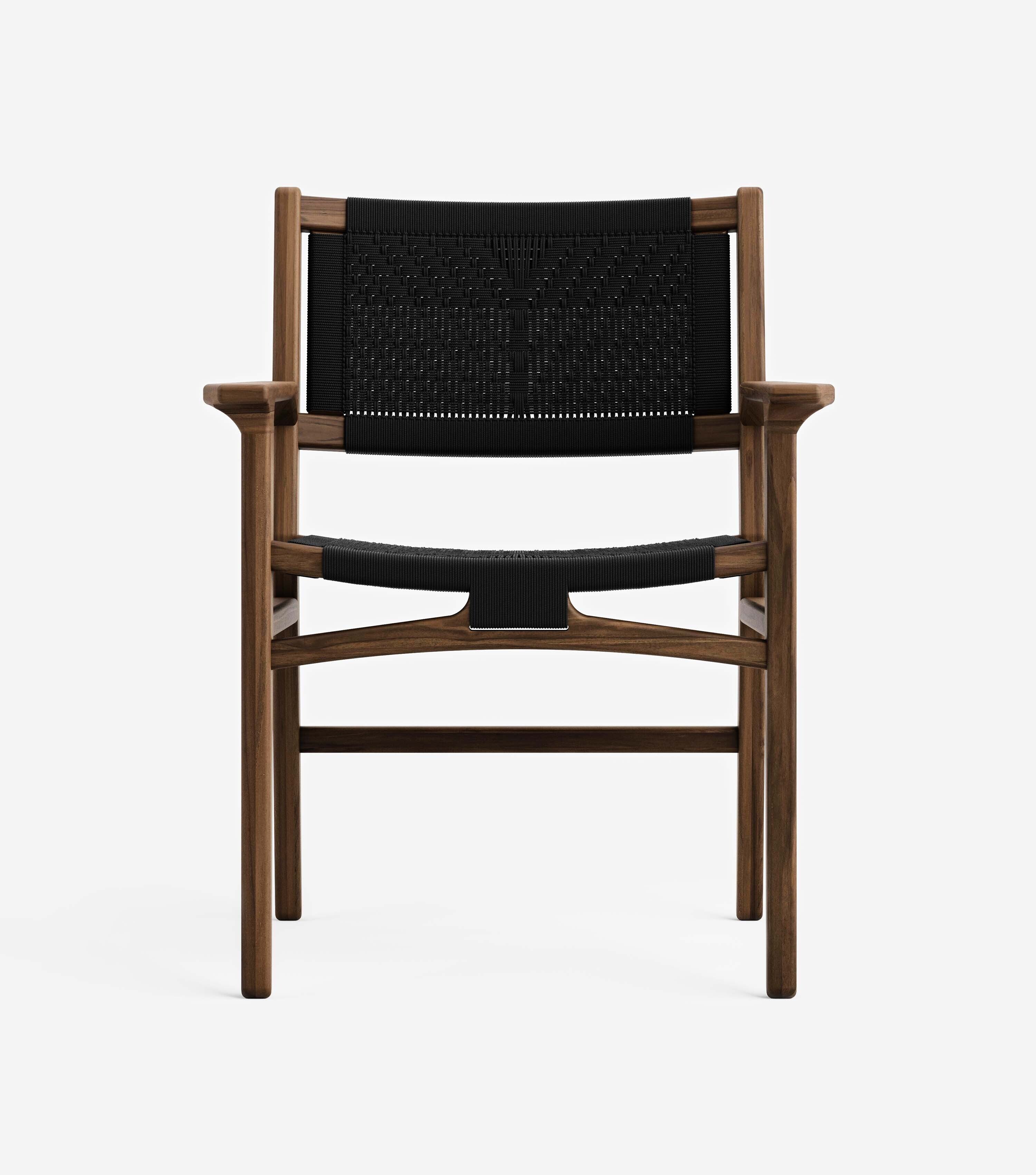 Coffee Teak / Black V Braided Cord