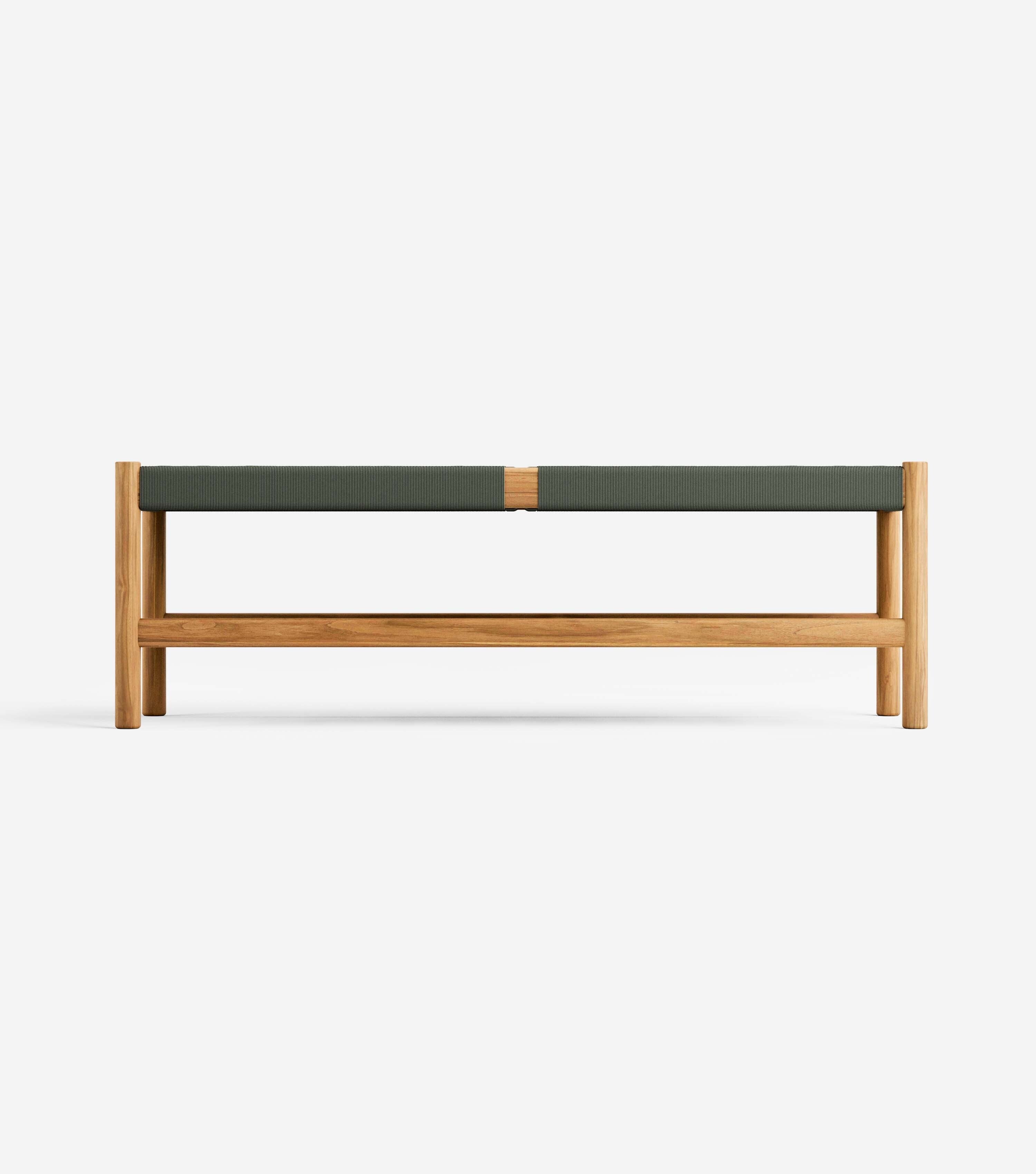 Natural Teak / Basil Chevron Cord / 55