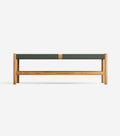 Natural Teak / Basil Chevron Cord / 55"
