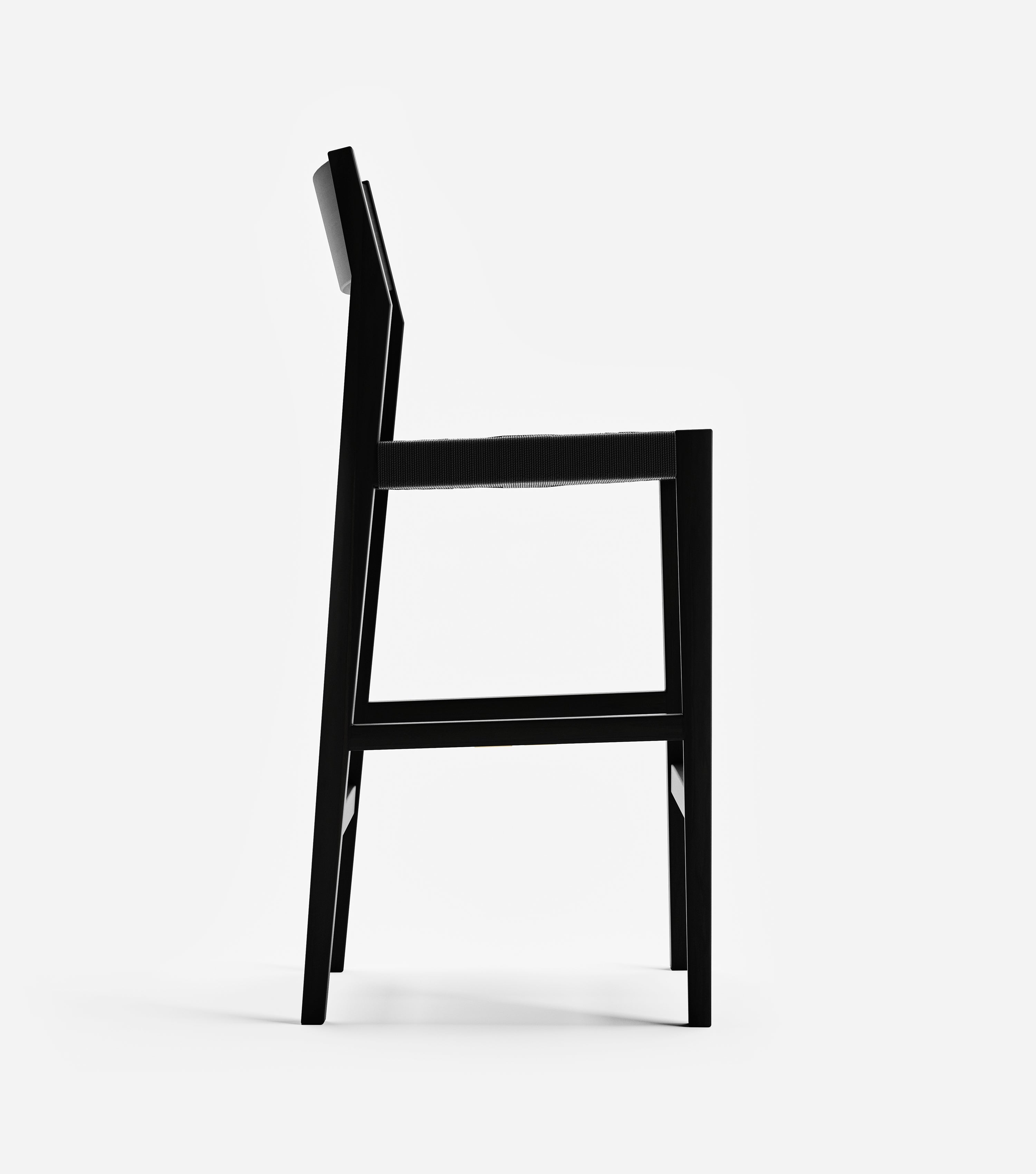 Charcoal / Black Cross Braided Cord / Bar