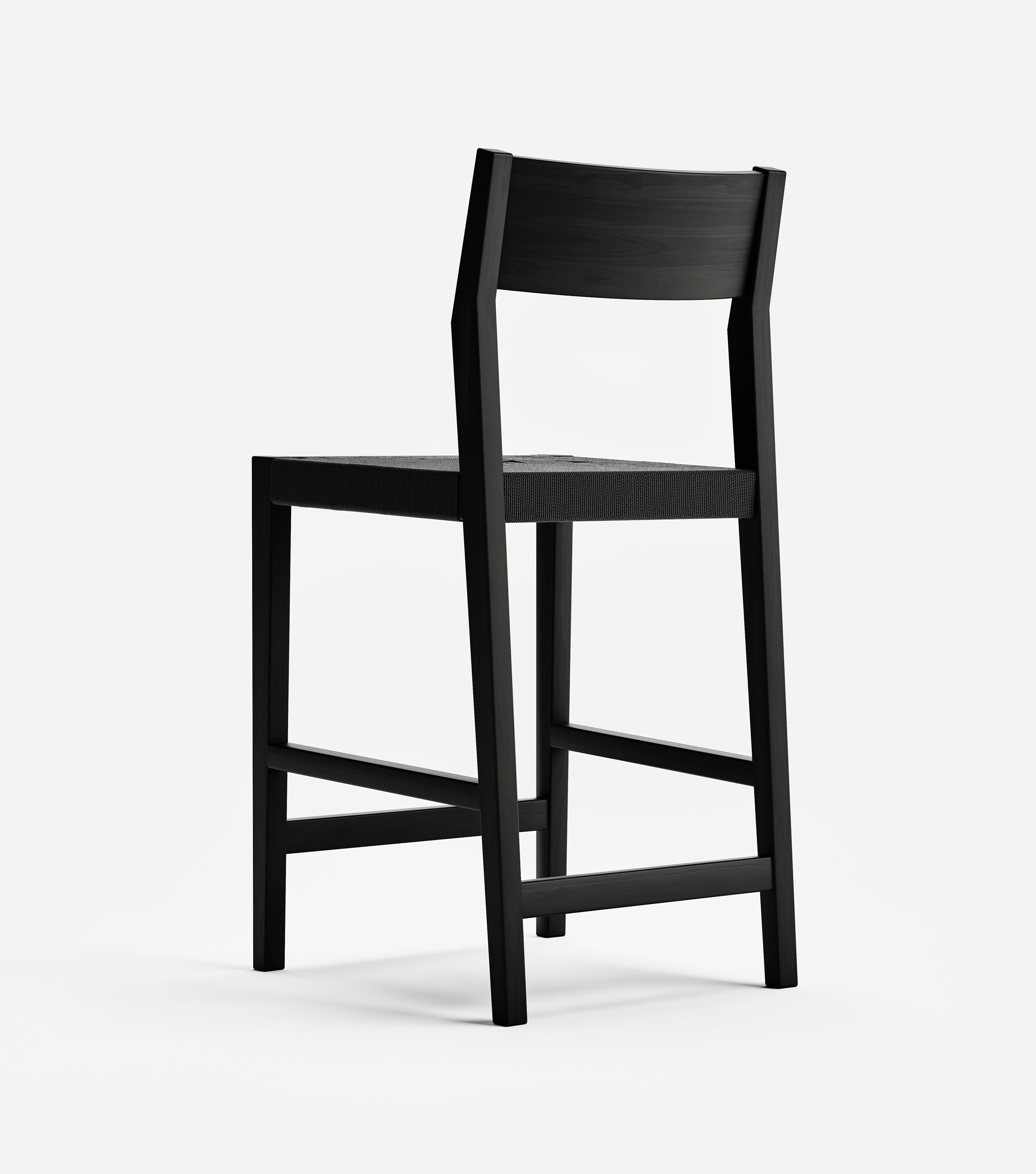 Charcoal / Black Cross Braided Cord / Counter