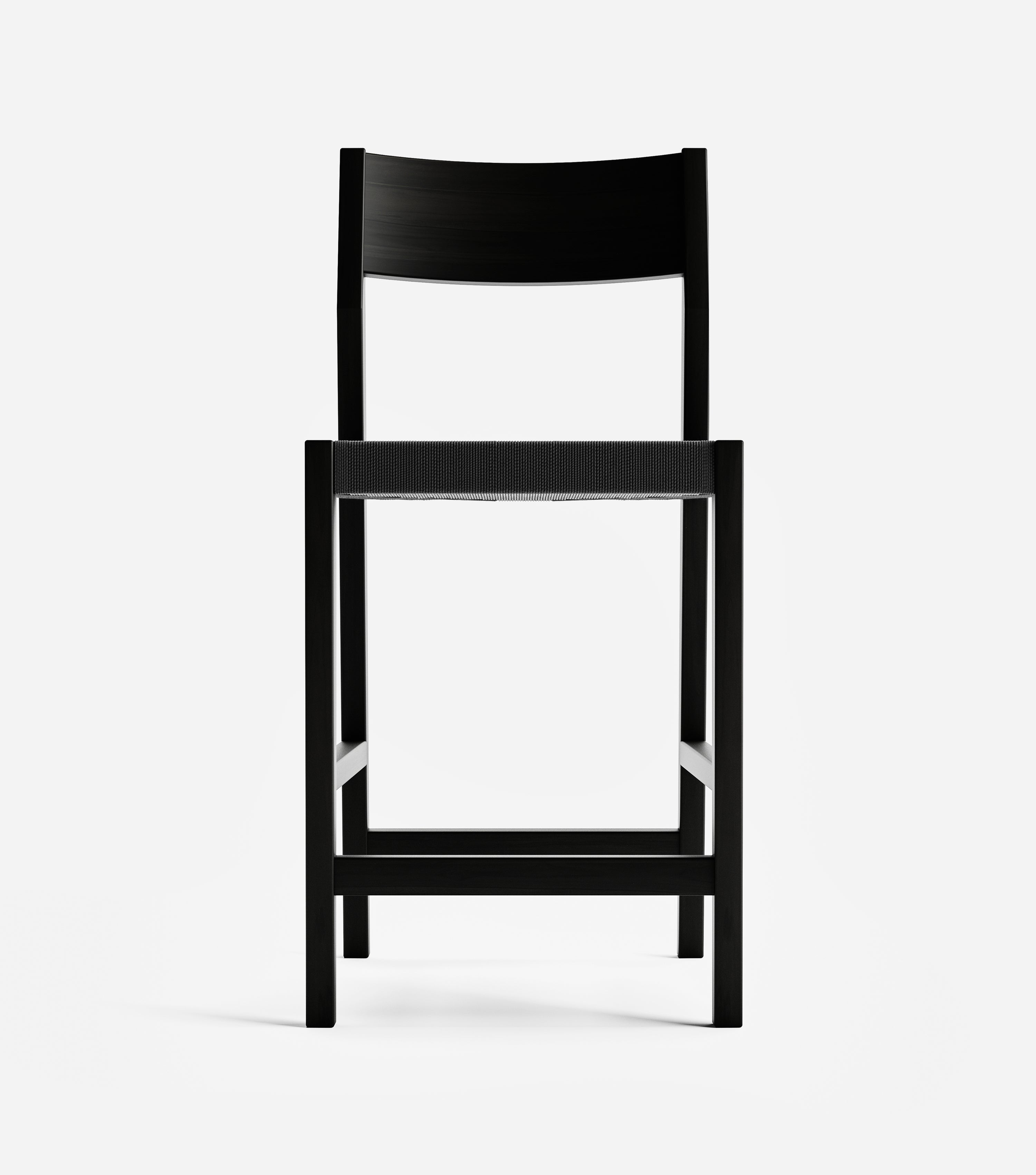 Charcoal / Black Cross Braided Cord / Counter