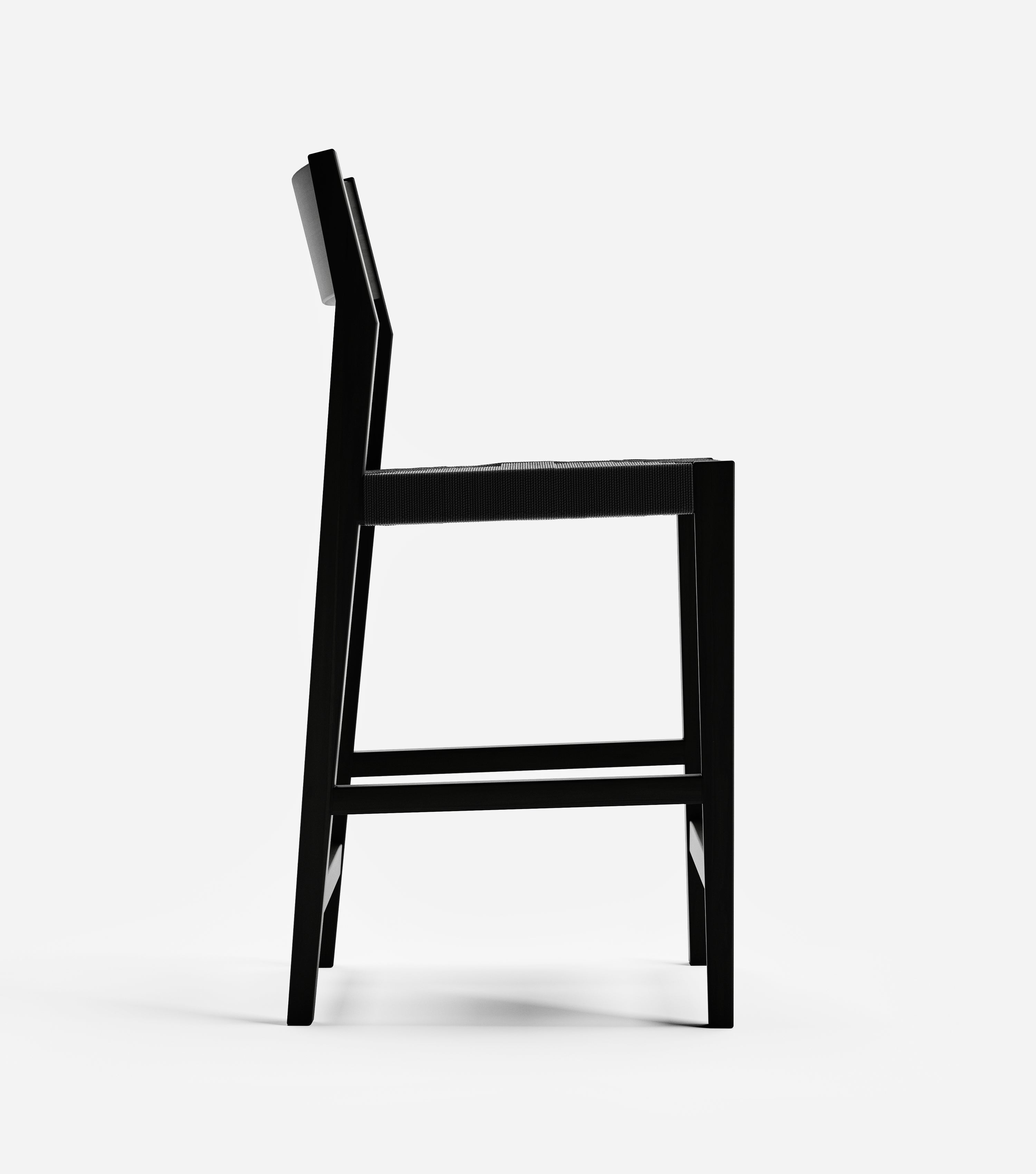 Charcoal / Black Cross Braided Cord / Counter