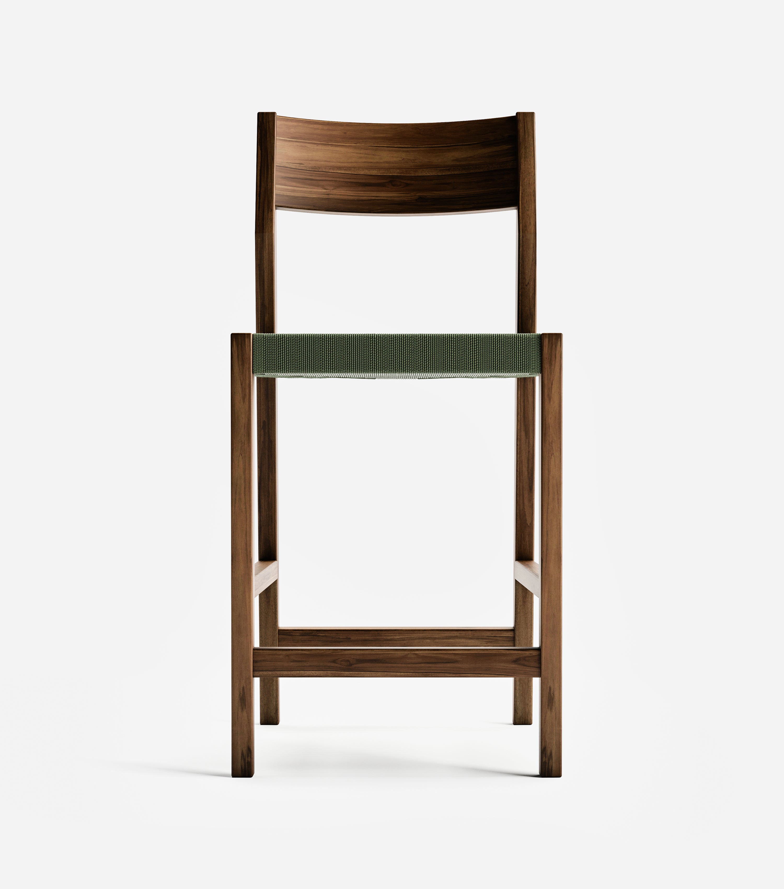 Coffee / Olive Cross Braided Cord / Counter