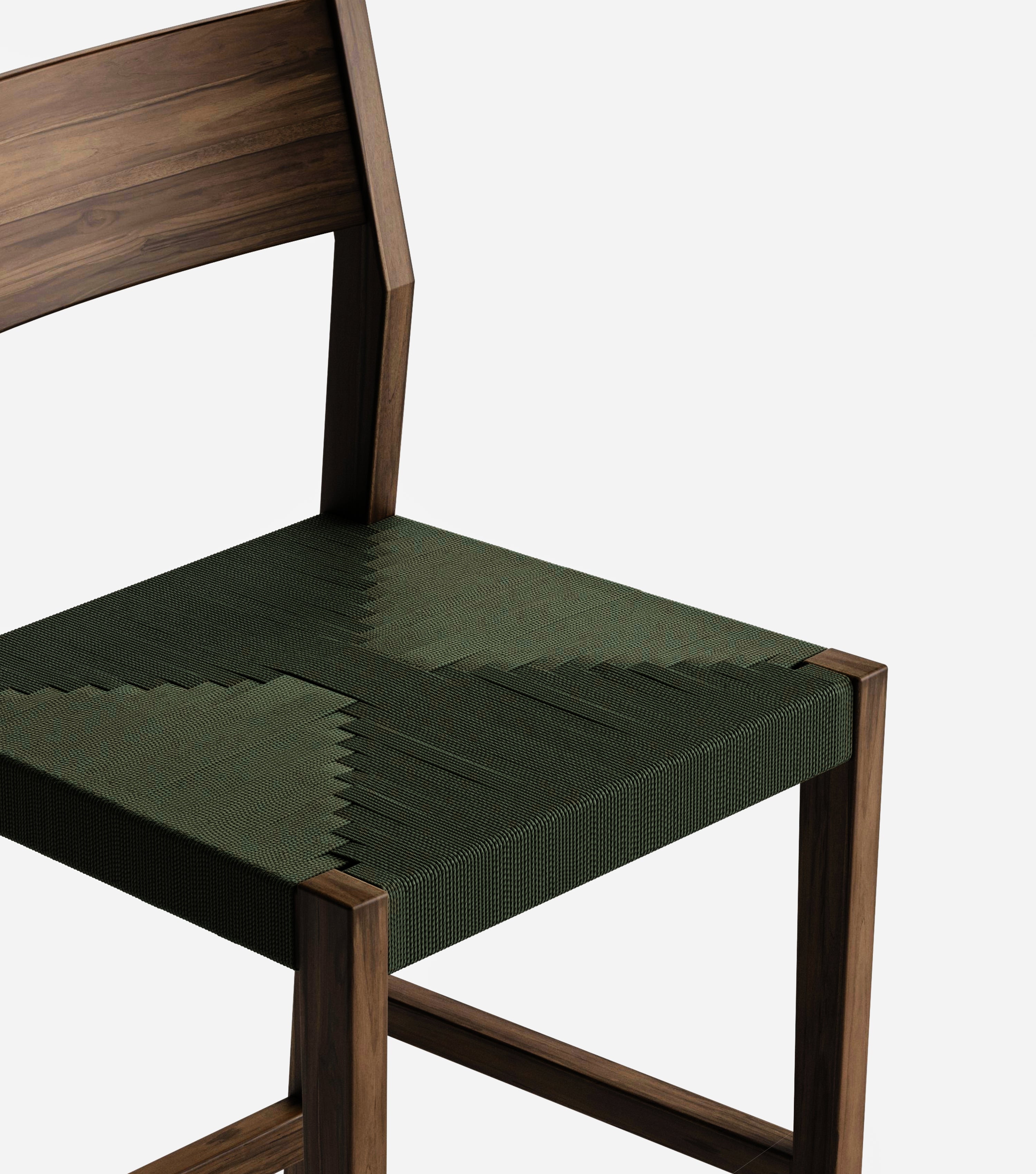 Coffee / Olive Cross Braided Cord / Counter