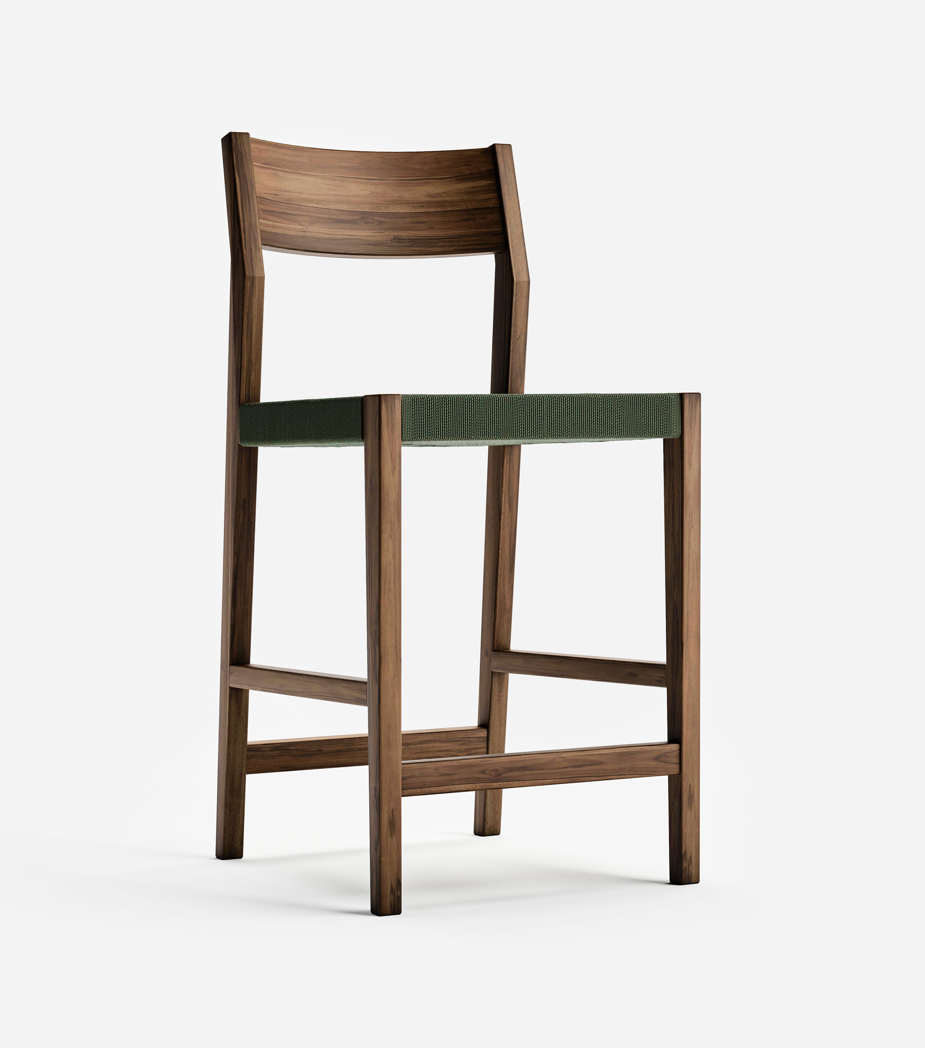 Coffee / Olive Cross Braided Cord / Counter