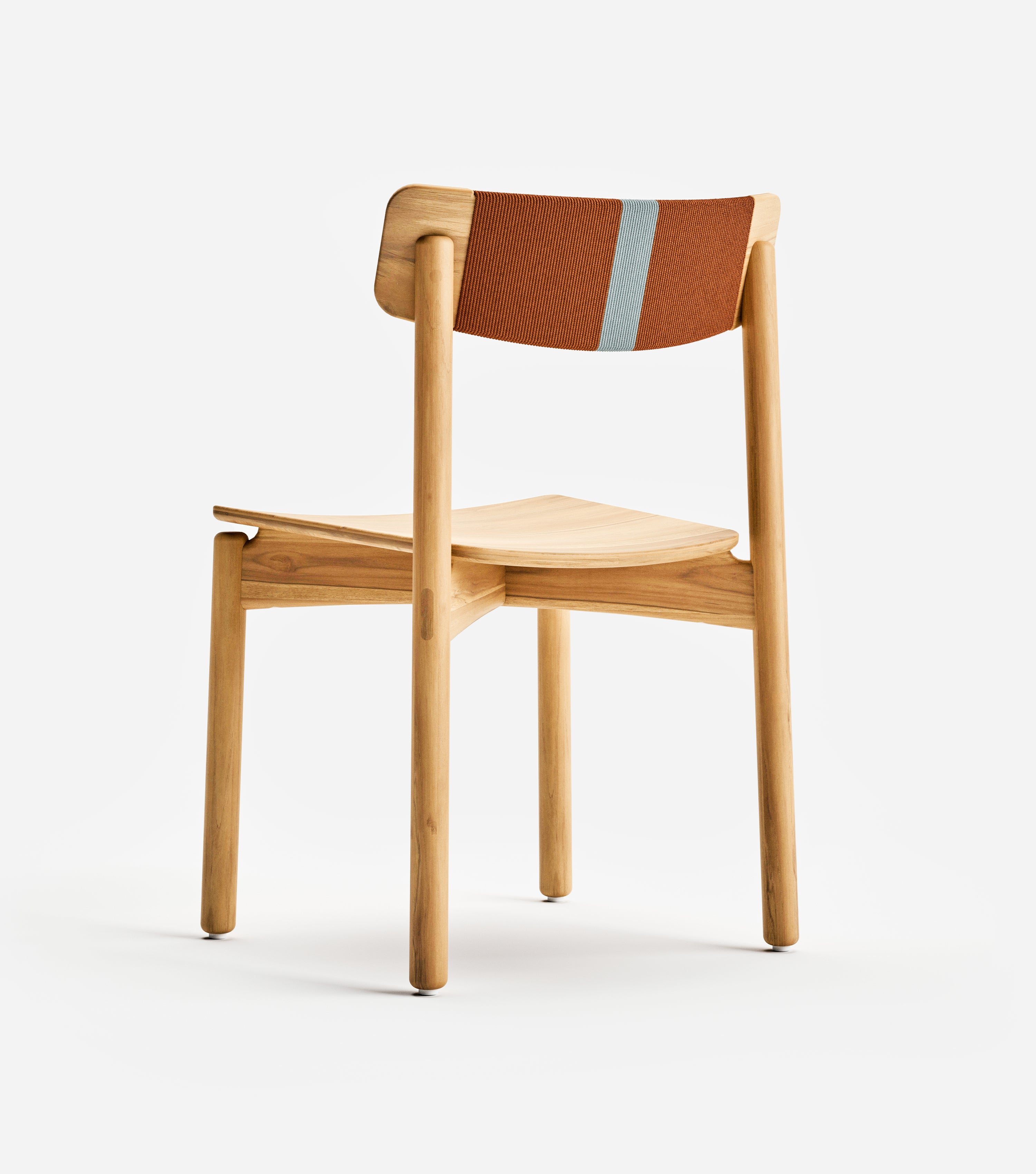 Natural Teak / Rust & Spa Cord