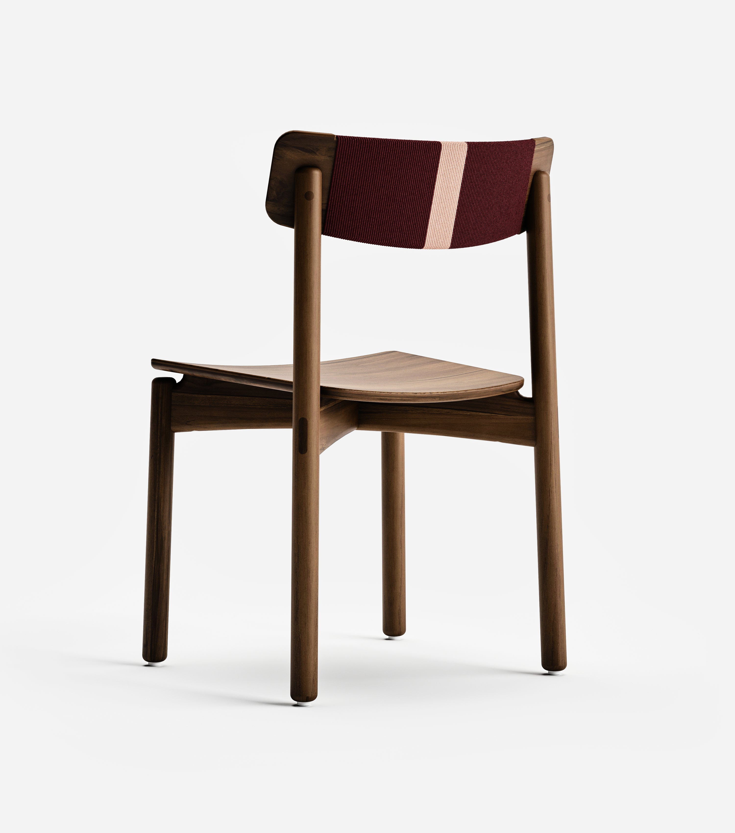 Coffee Teak / Burgundy & Nude Cord