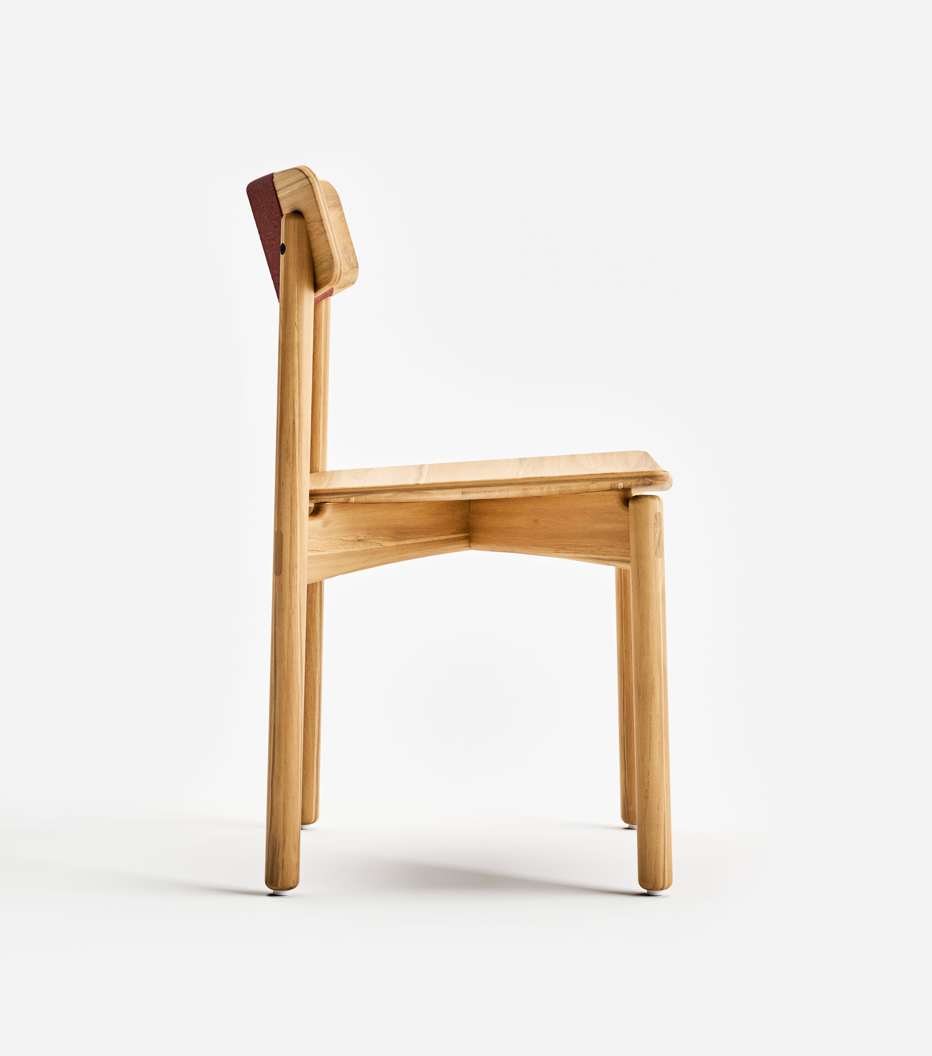 Natural / Coral & Burgundy Cord