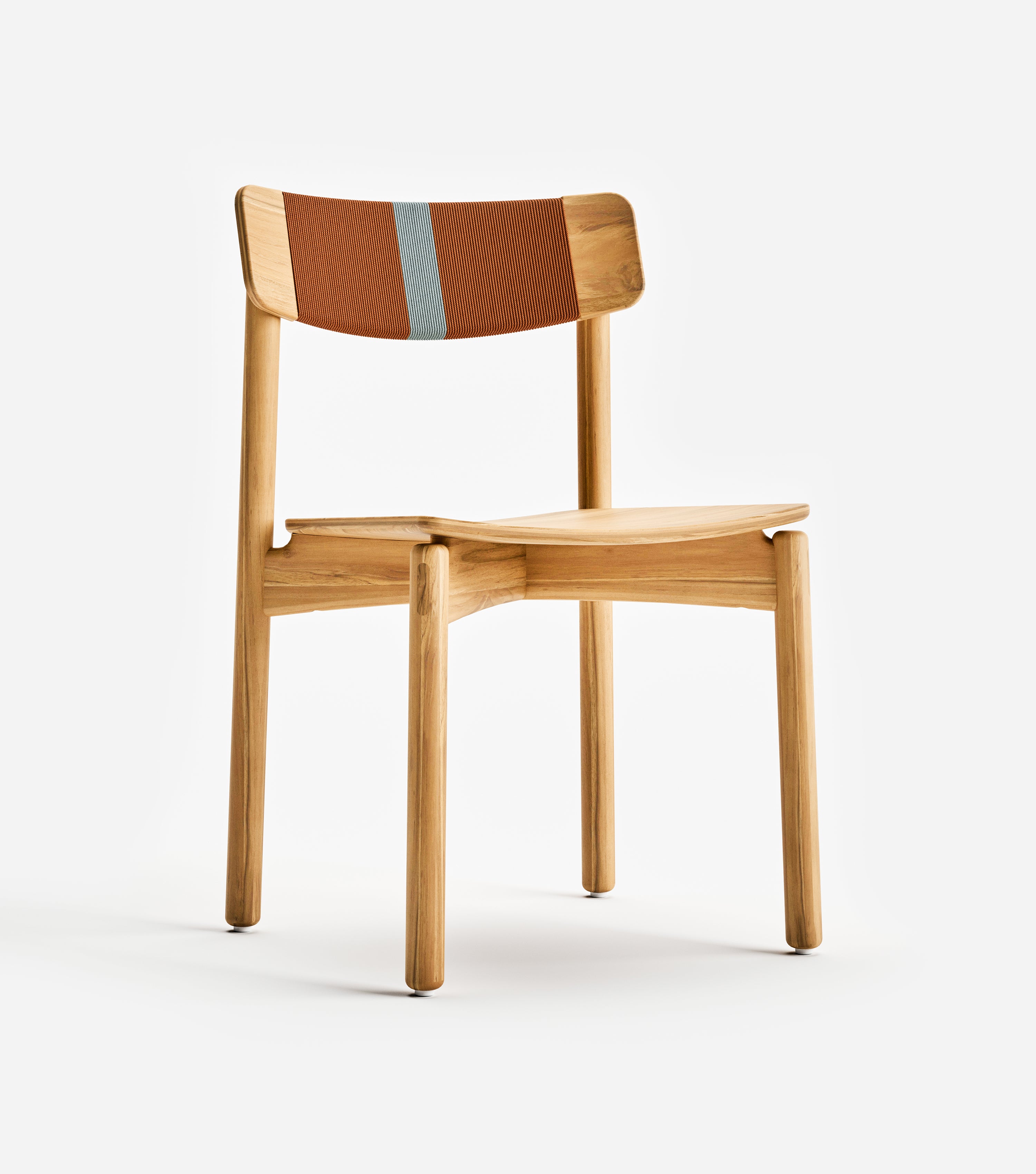 Natural Teak / Rust & Spa Cord