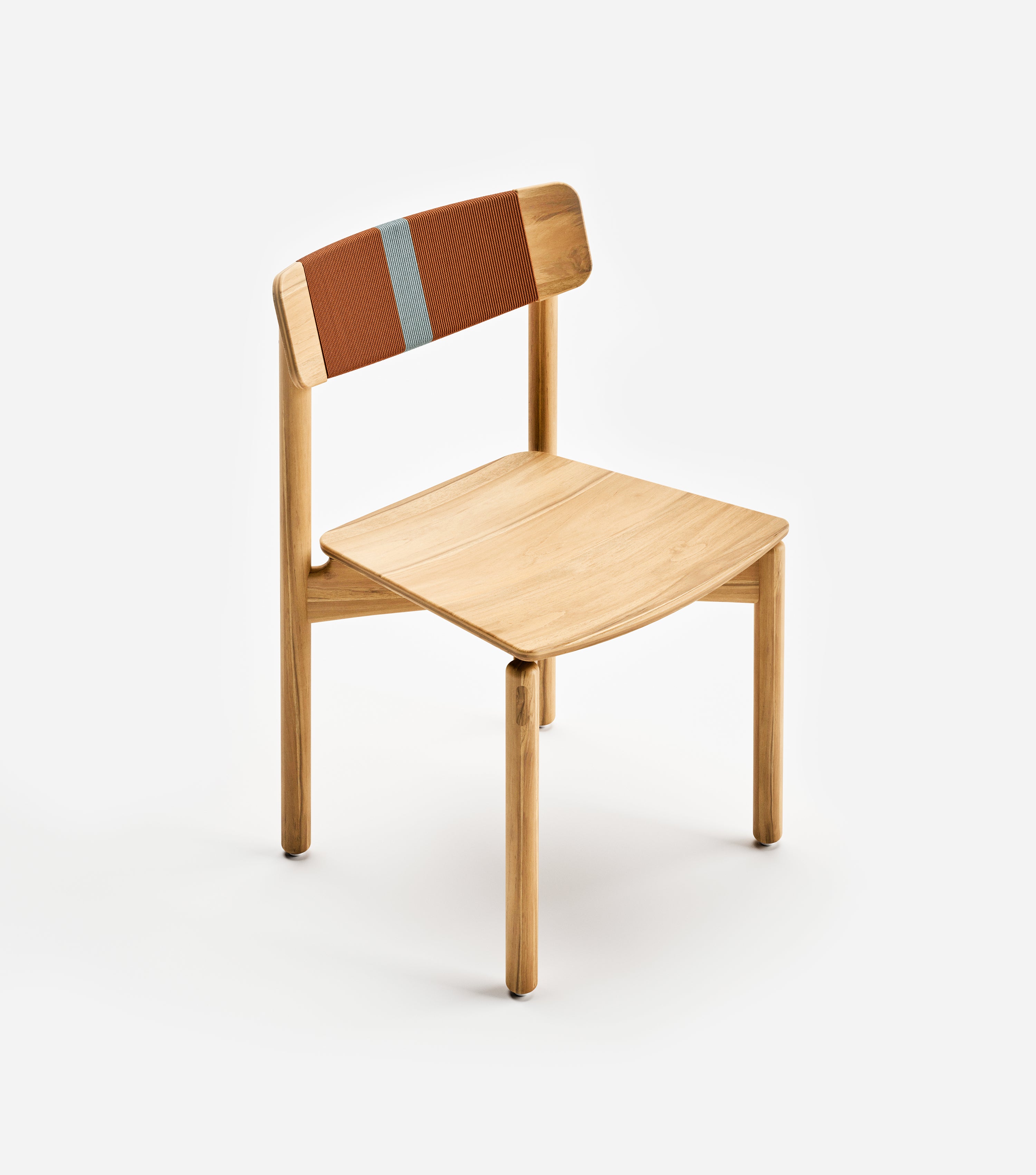 Natural Teak / Rust & Spa Cord