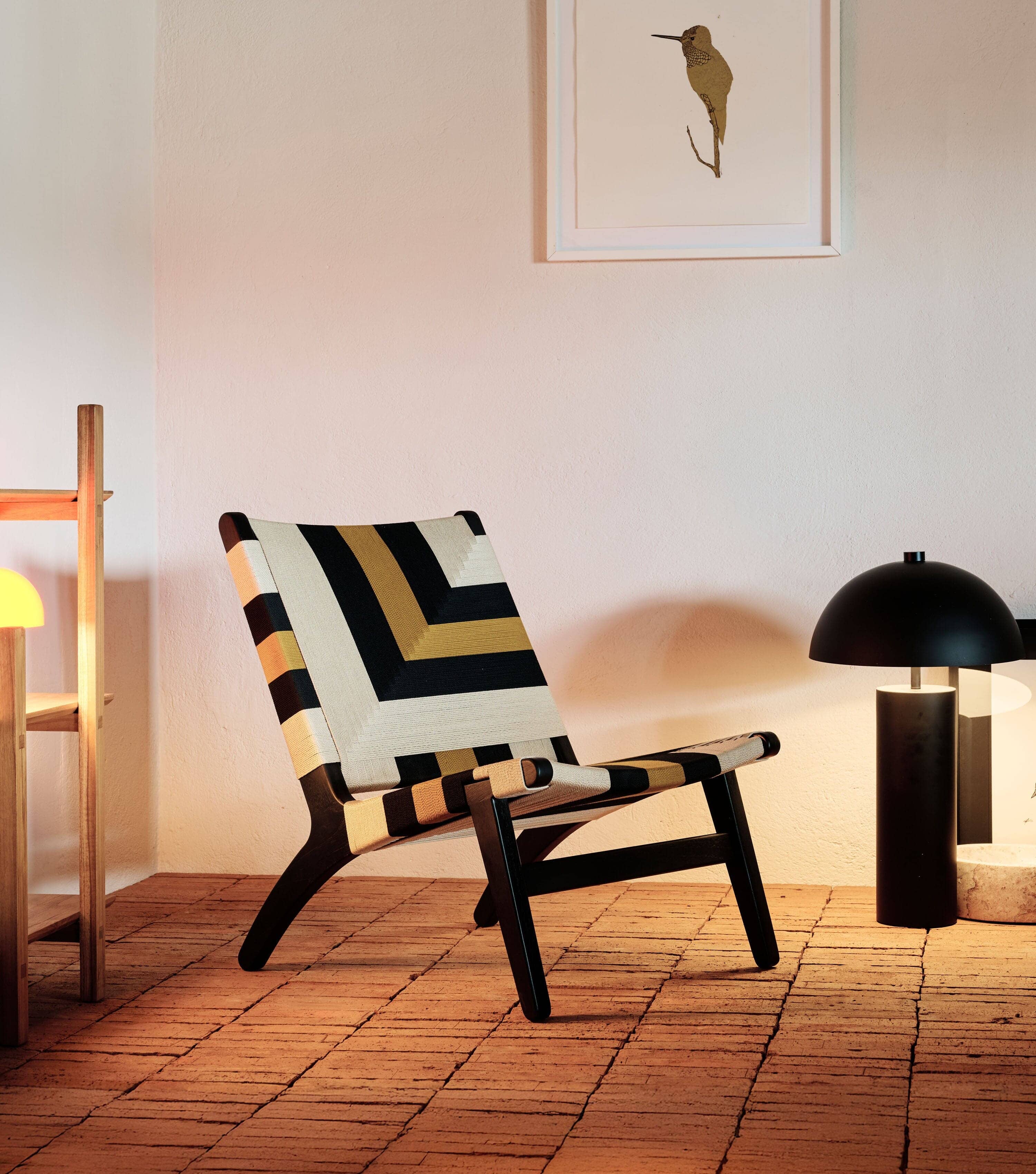 Charcoal / Queen Bee Pattern