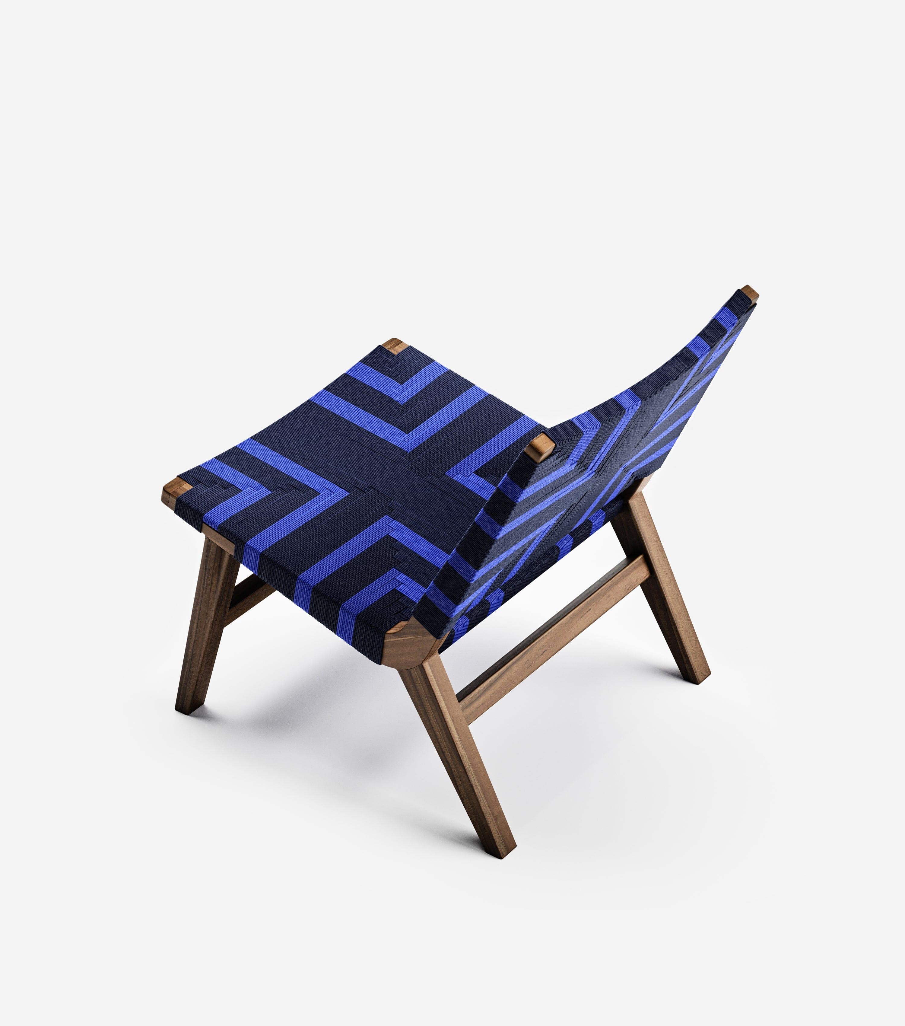 Coffee / Midnight Blue Pattern