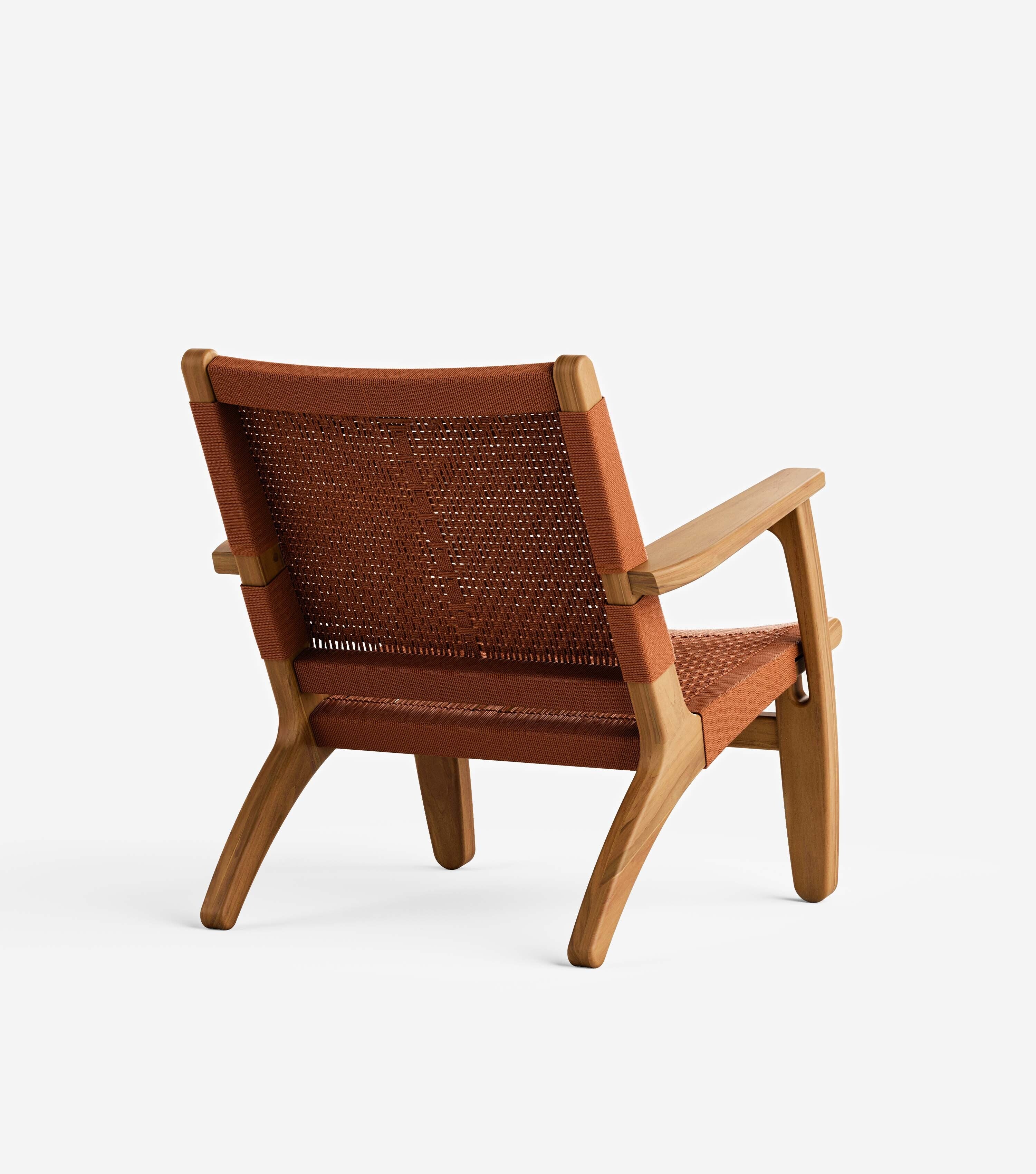 Sealed Teak / Clay V Braided Cord