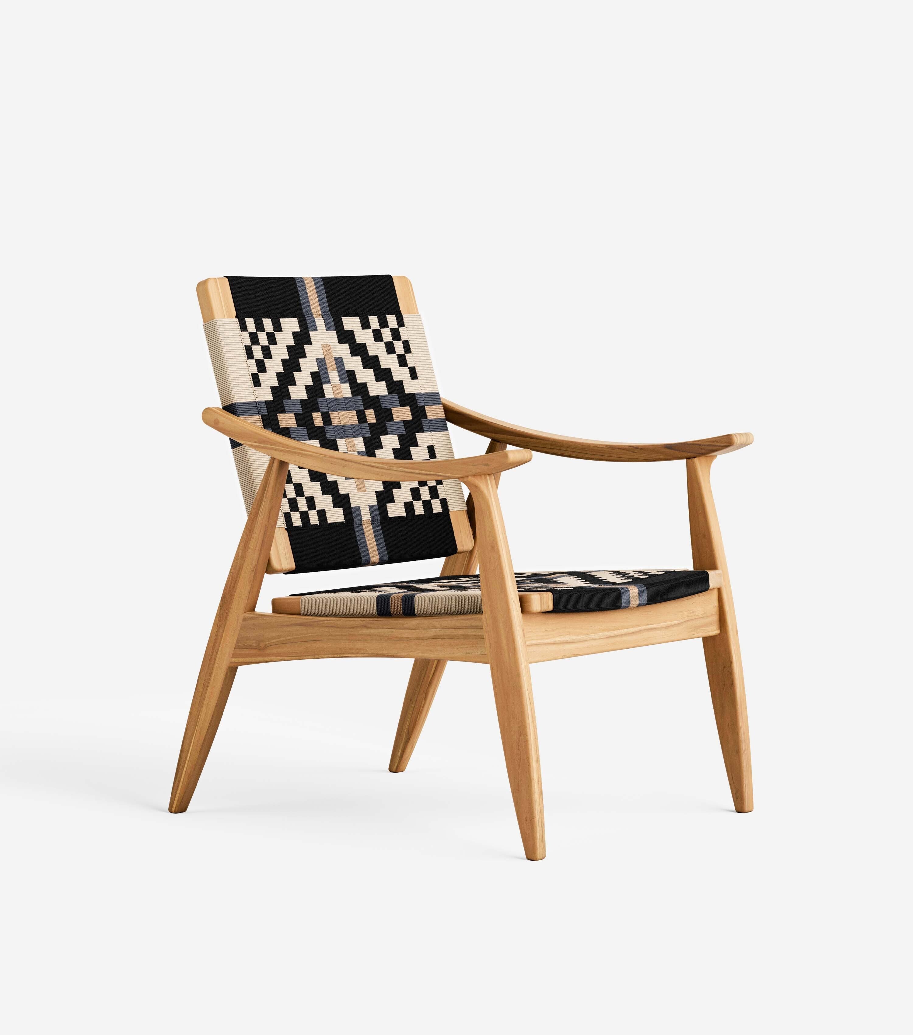 Natural Teak / Colonial Pattern