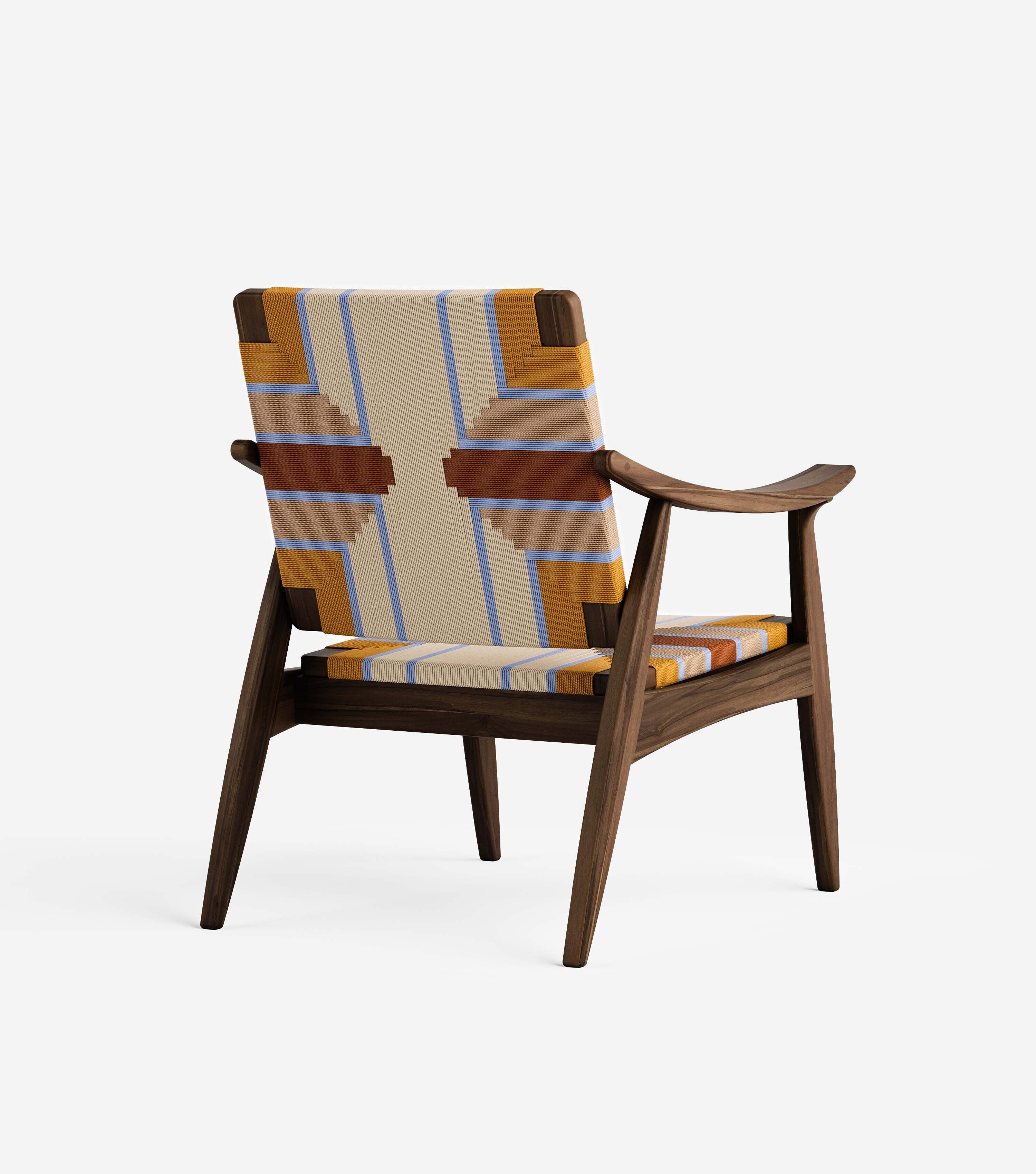 Coffee Teak / Pearl Lagoon Pattern