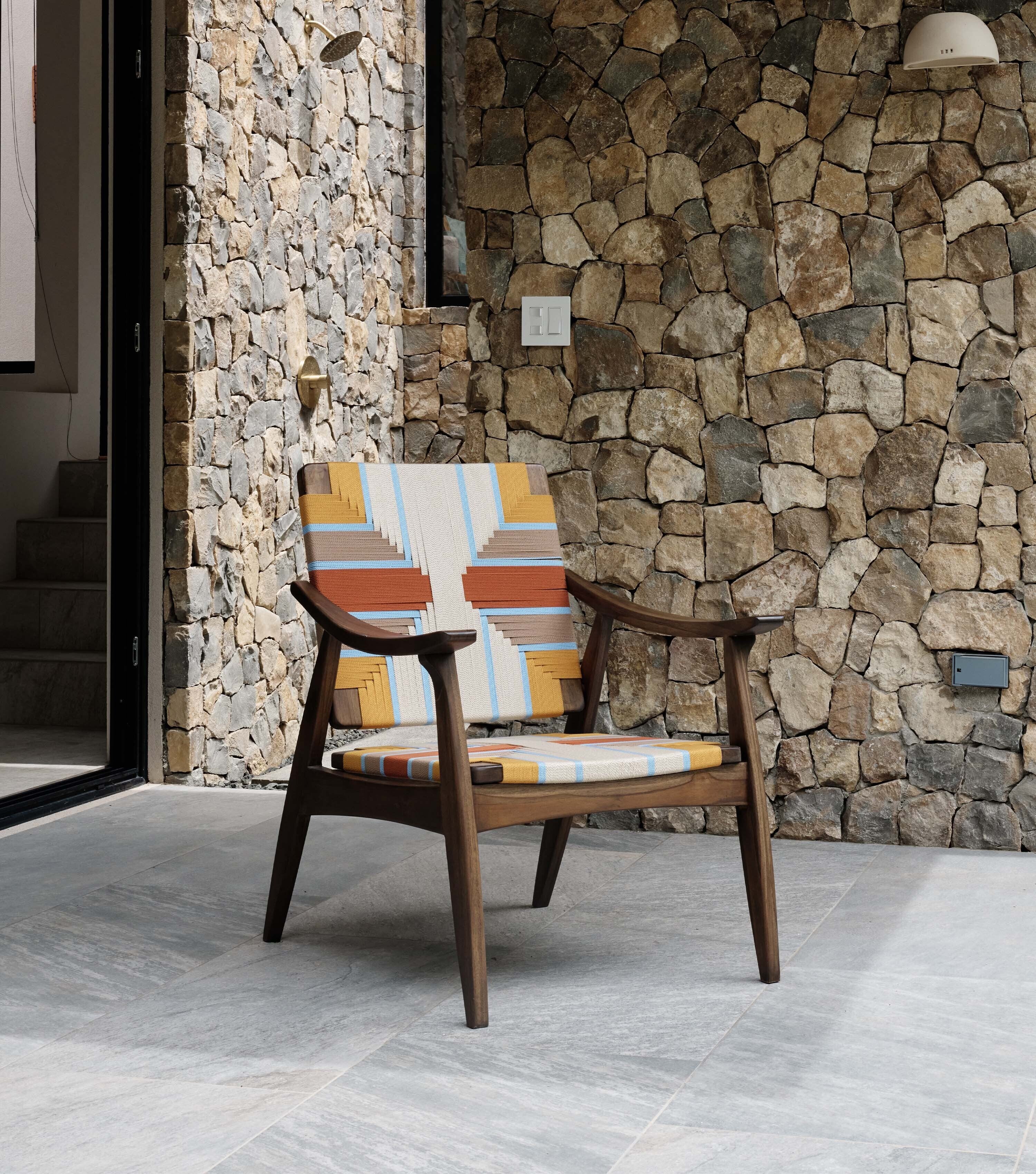 Coffee Teak / Pearl Lagoon Pattern