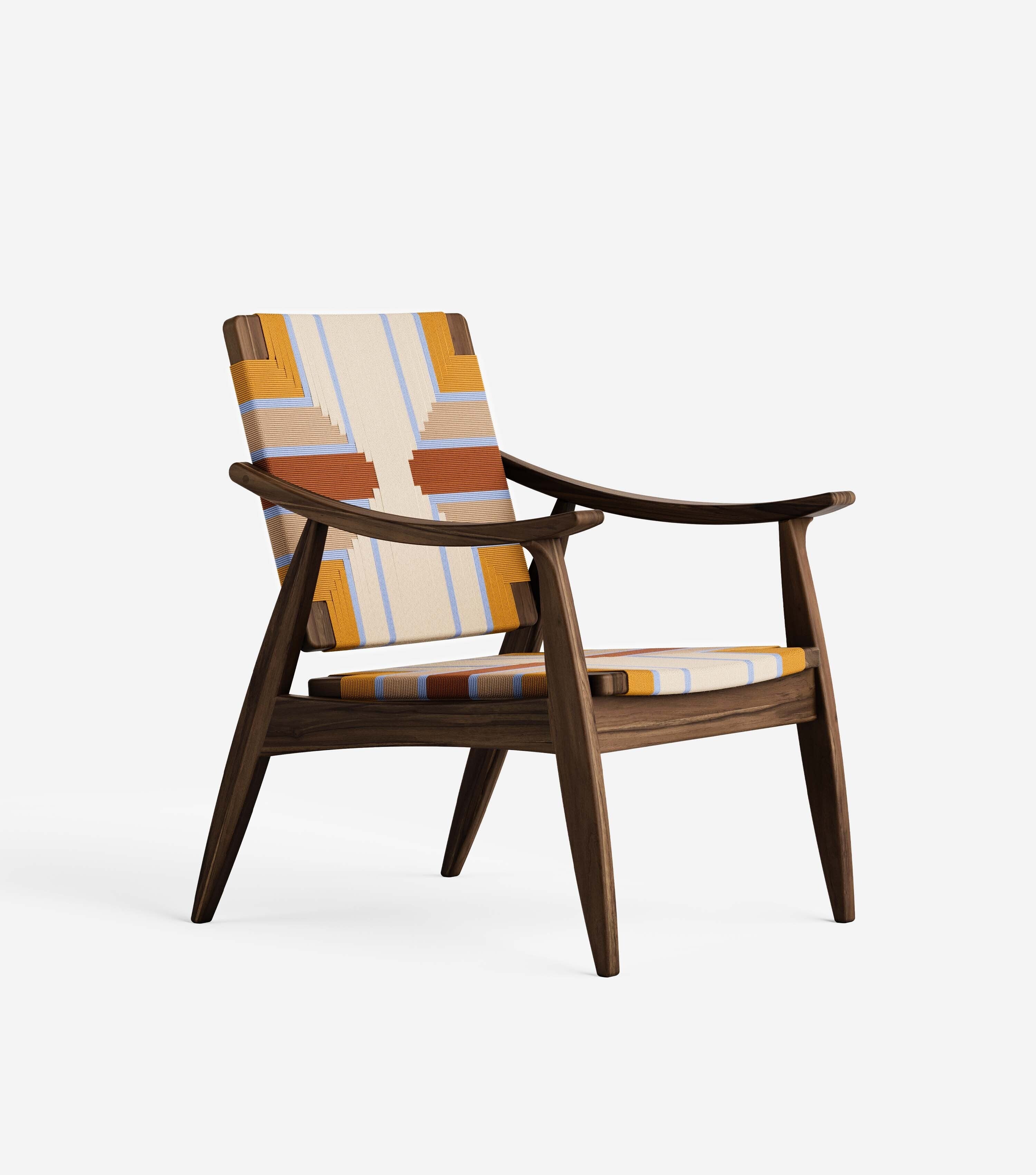 Coffee Teak / Pearl Lagoon Pattern