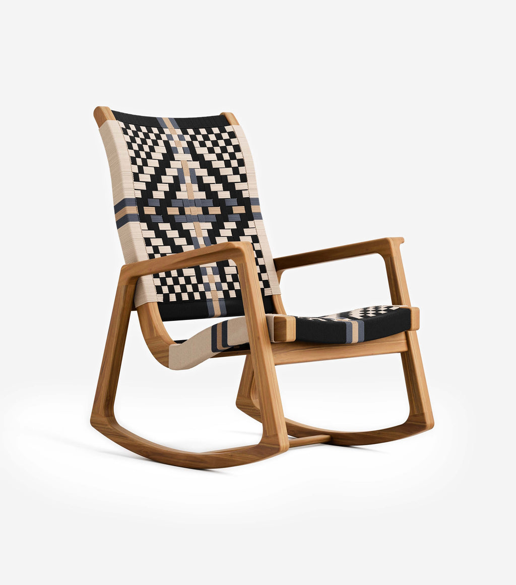 Arenal Outdoor Rocking Chair Woven Colonial Cord | Forever