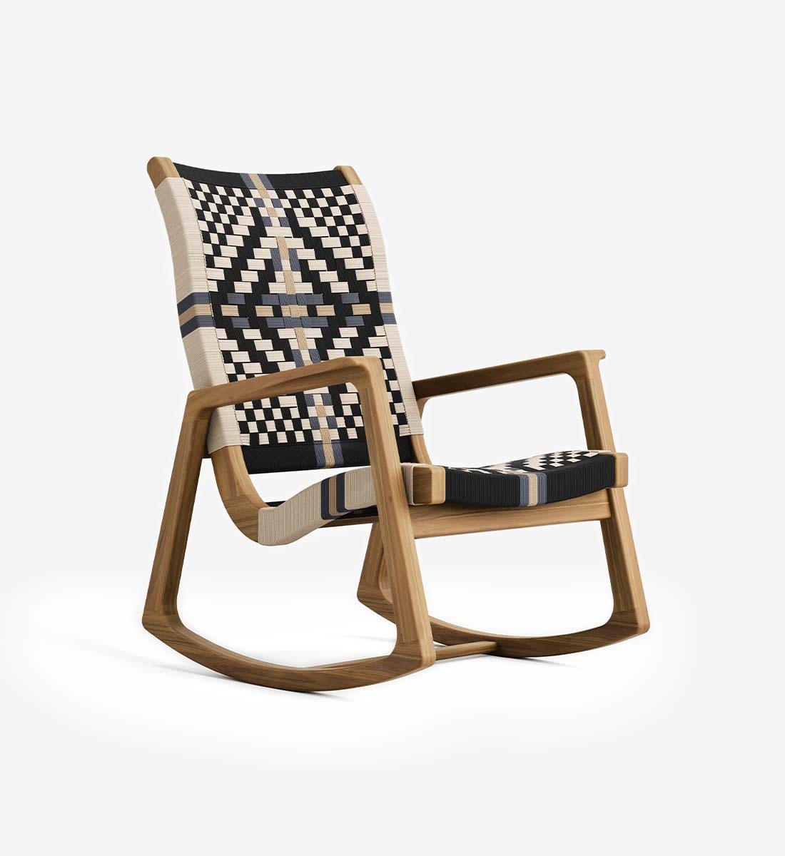 Arenal Outdoor Rocking Chair Woven San Geronimo Cord | Forever Arenal Outdoor Rocking Chair Woven San Geronimo Cord | Forever