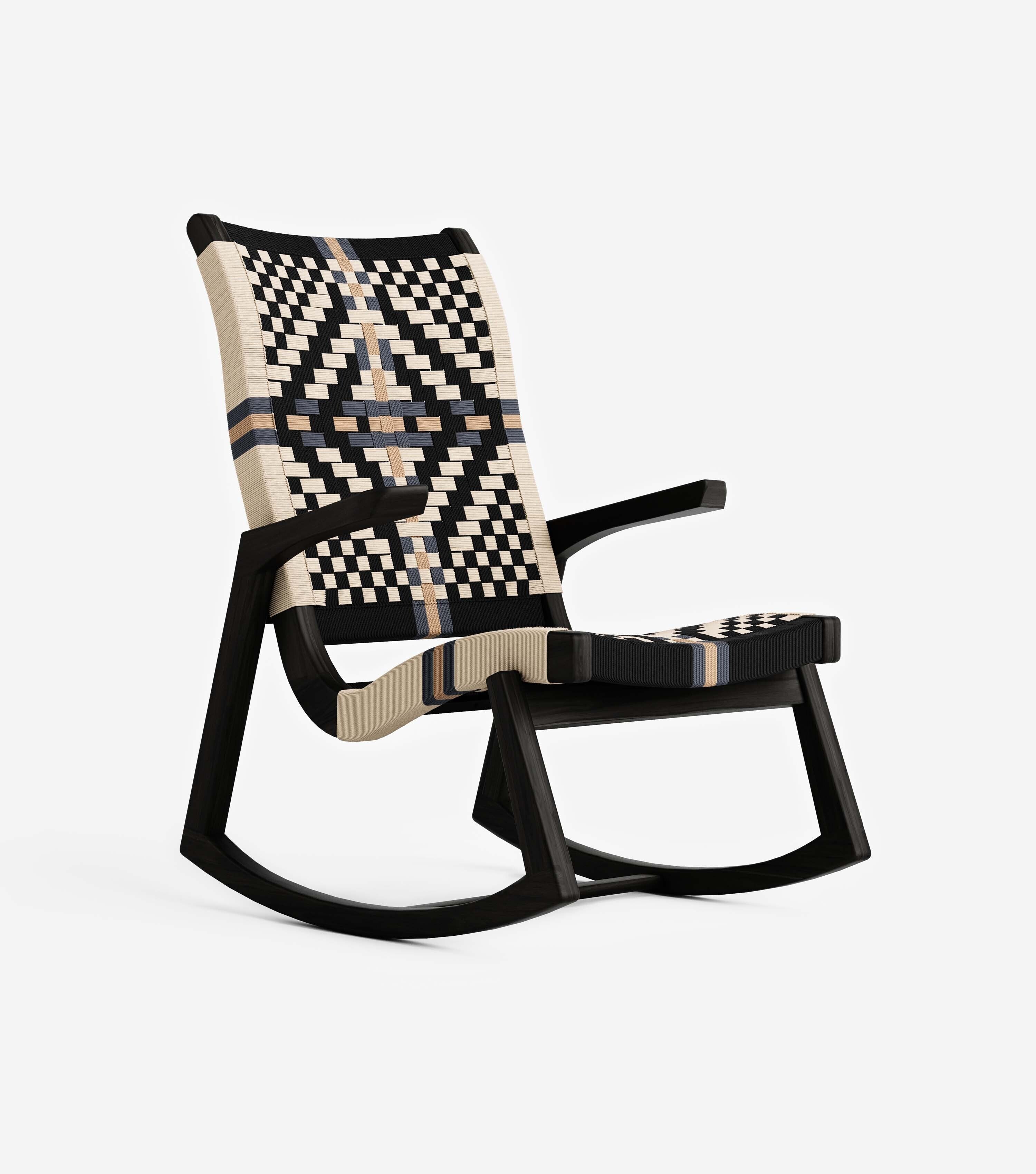 Charcoal Teak / Colonial Pattern