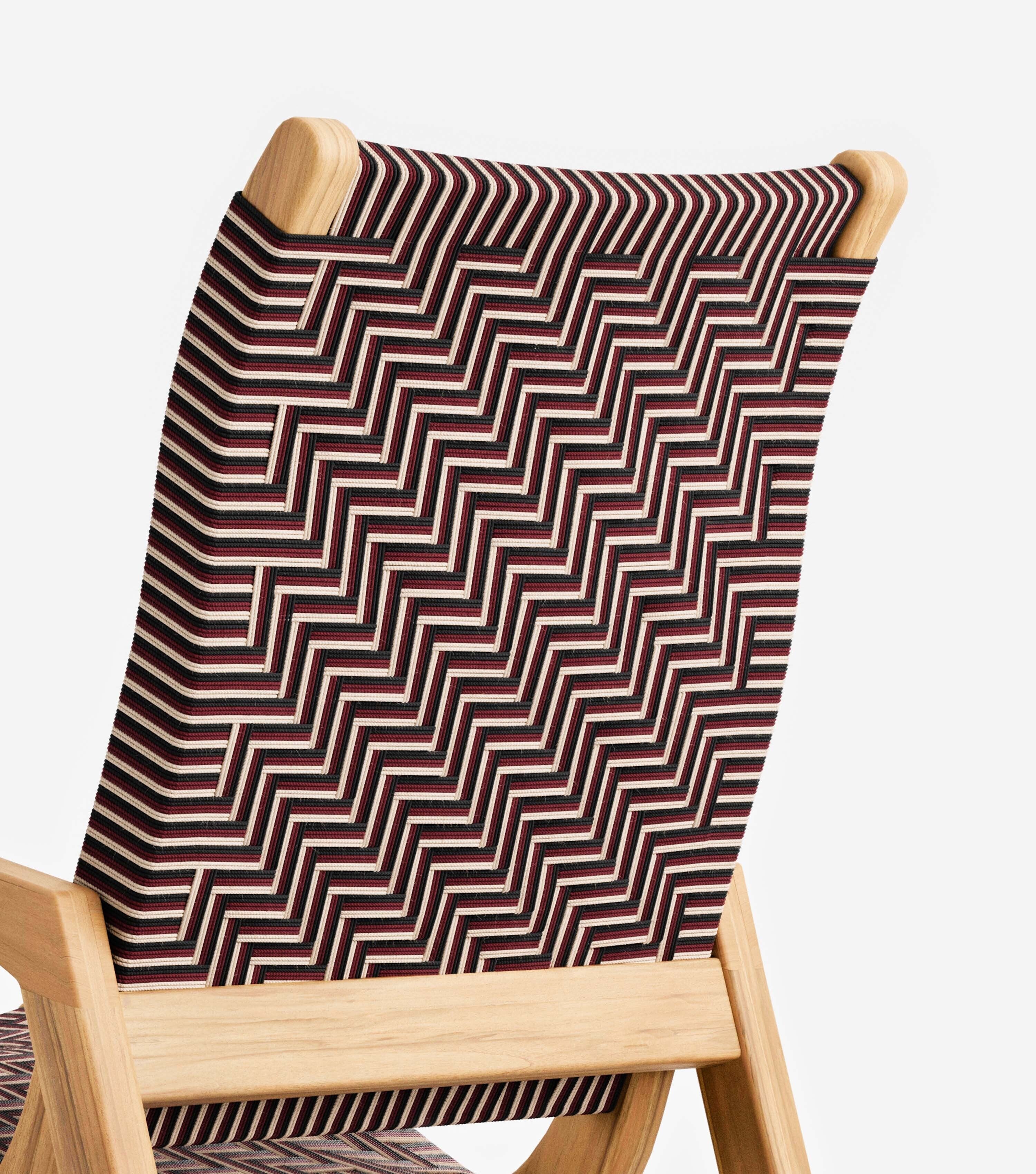 Natural Teak / Fuego Pattern