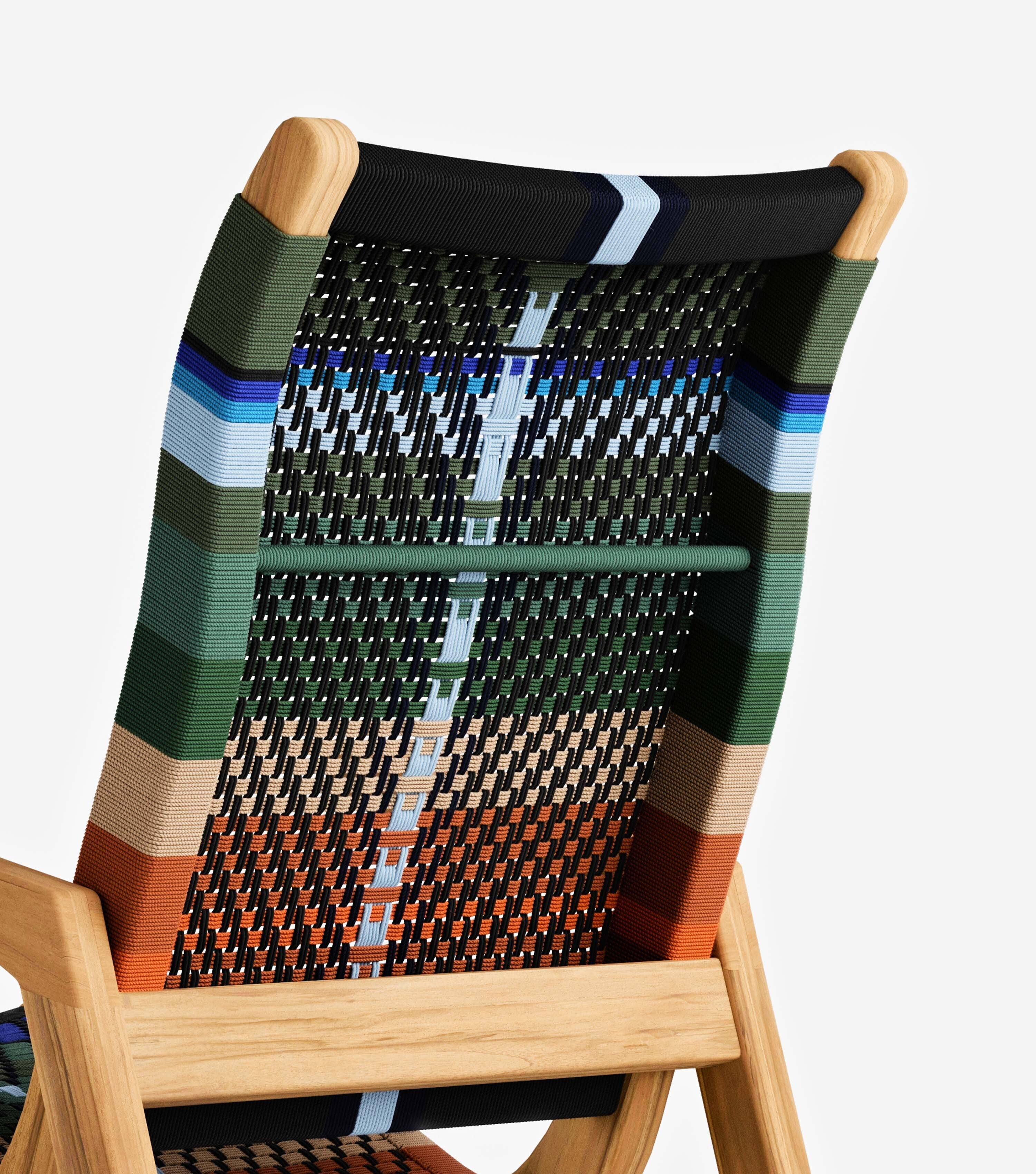 Amador Rocking Chair Woven Mot Mot Cord | Forever Furniture by