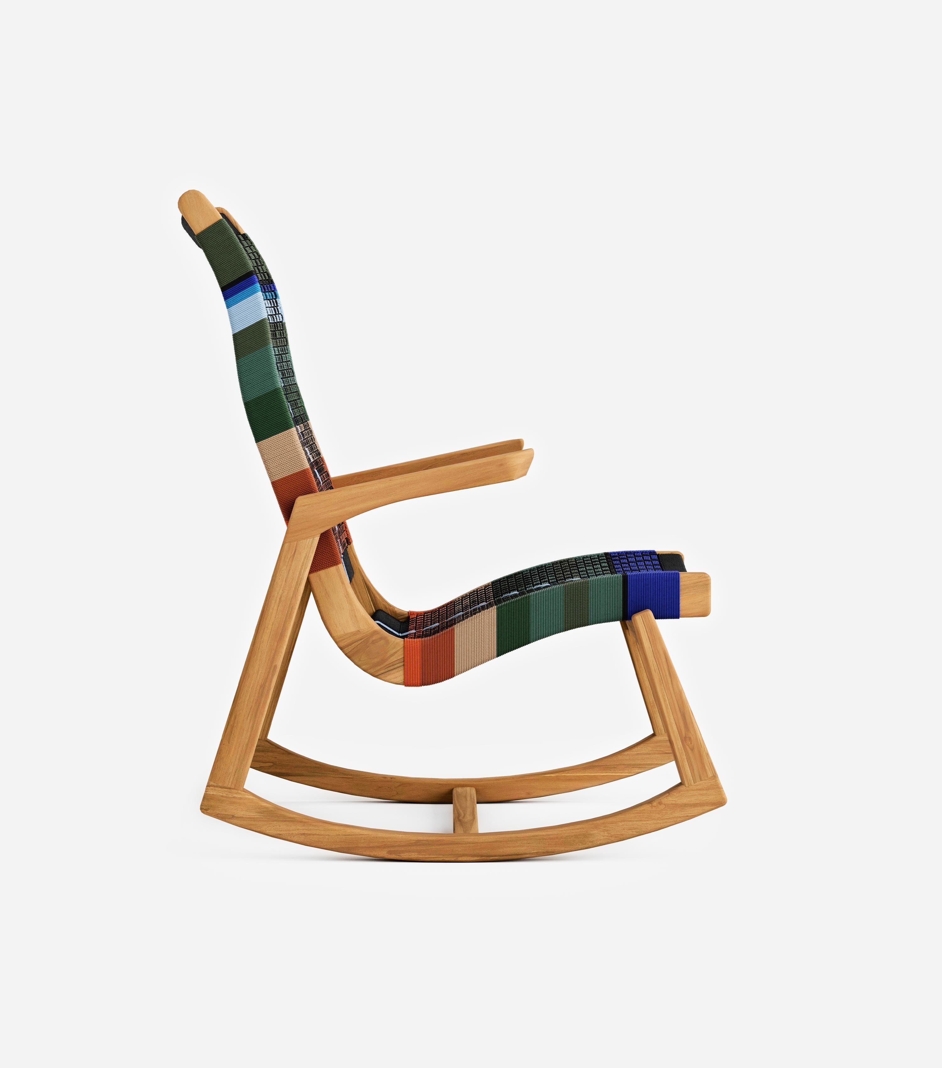 Natural Teak / Mot Mot Pattern