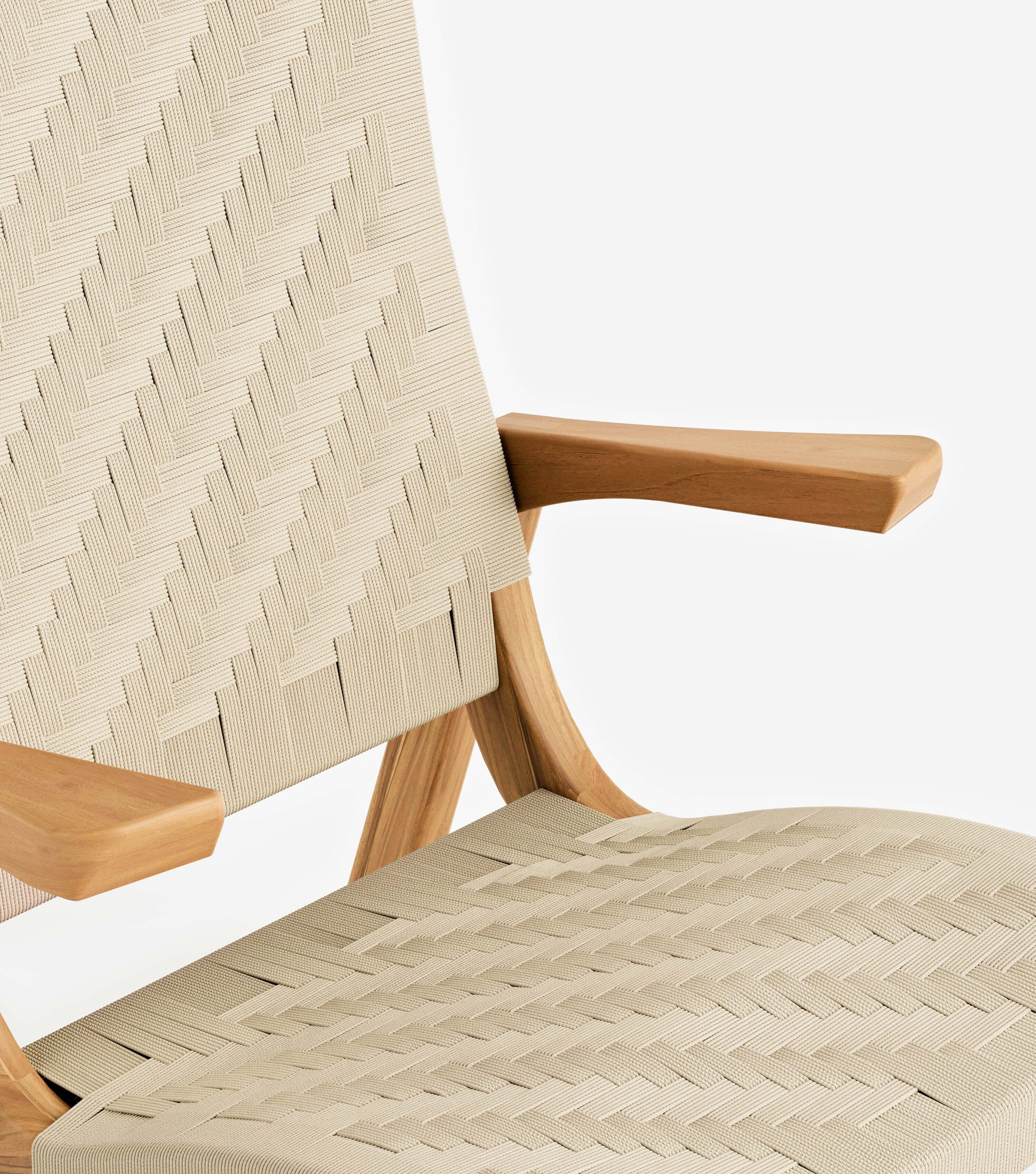 Natural Teak / Naturaline Basket Cord