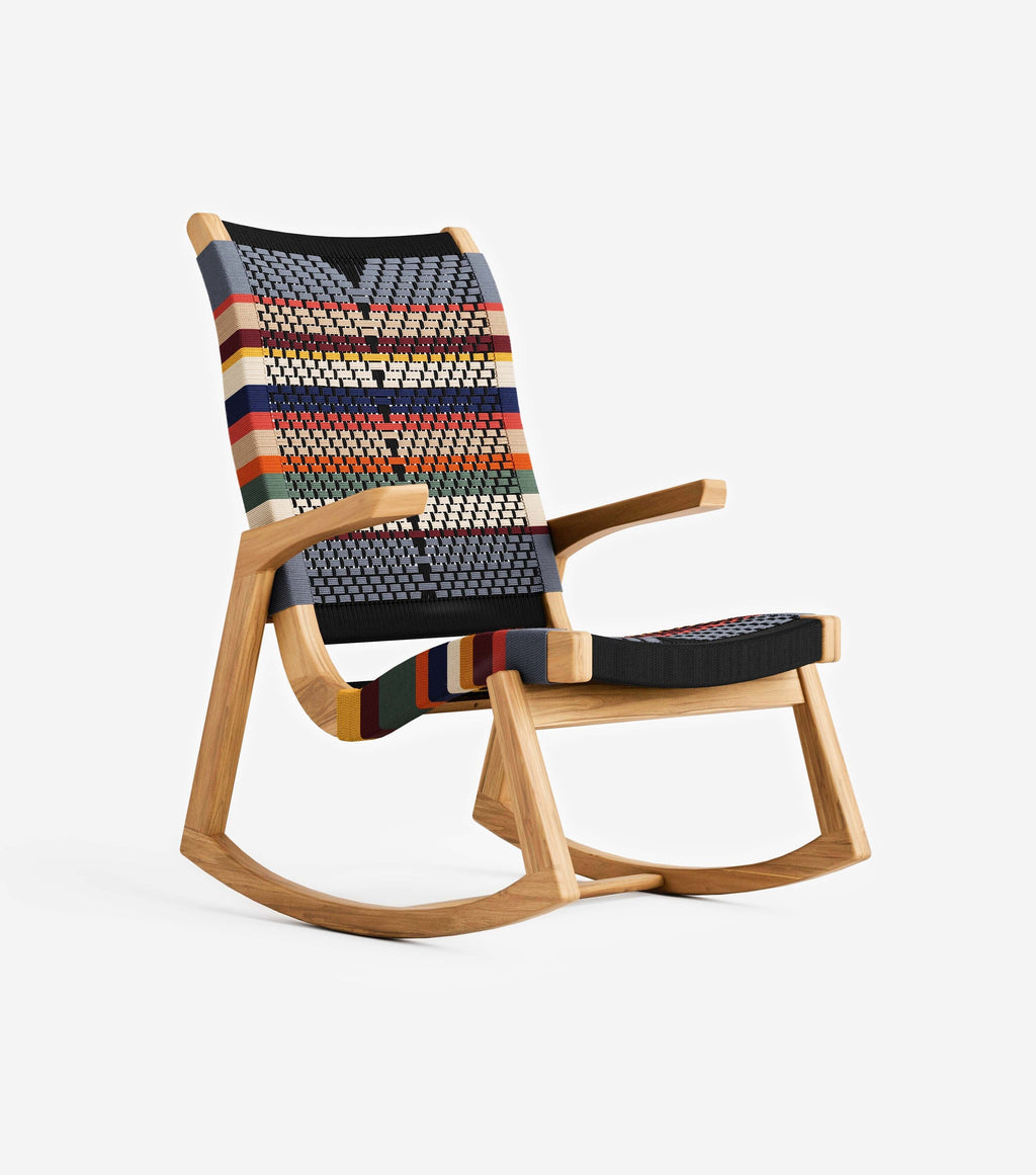 Amador Rocking Chair Woven San Geronimo Cord | Forever Furniture