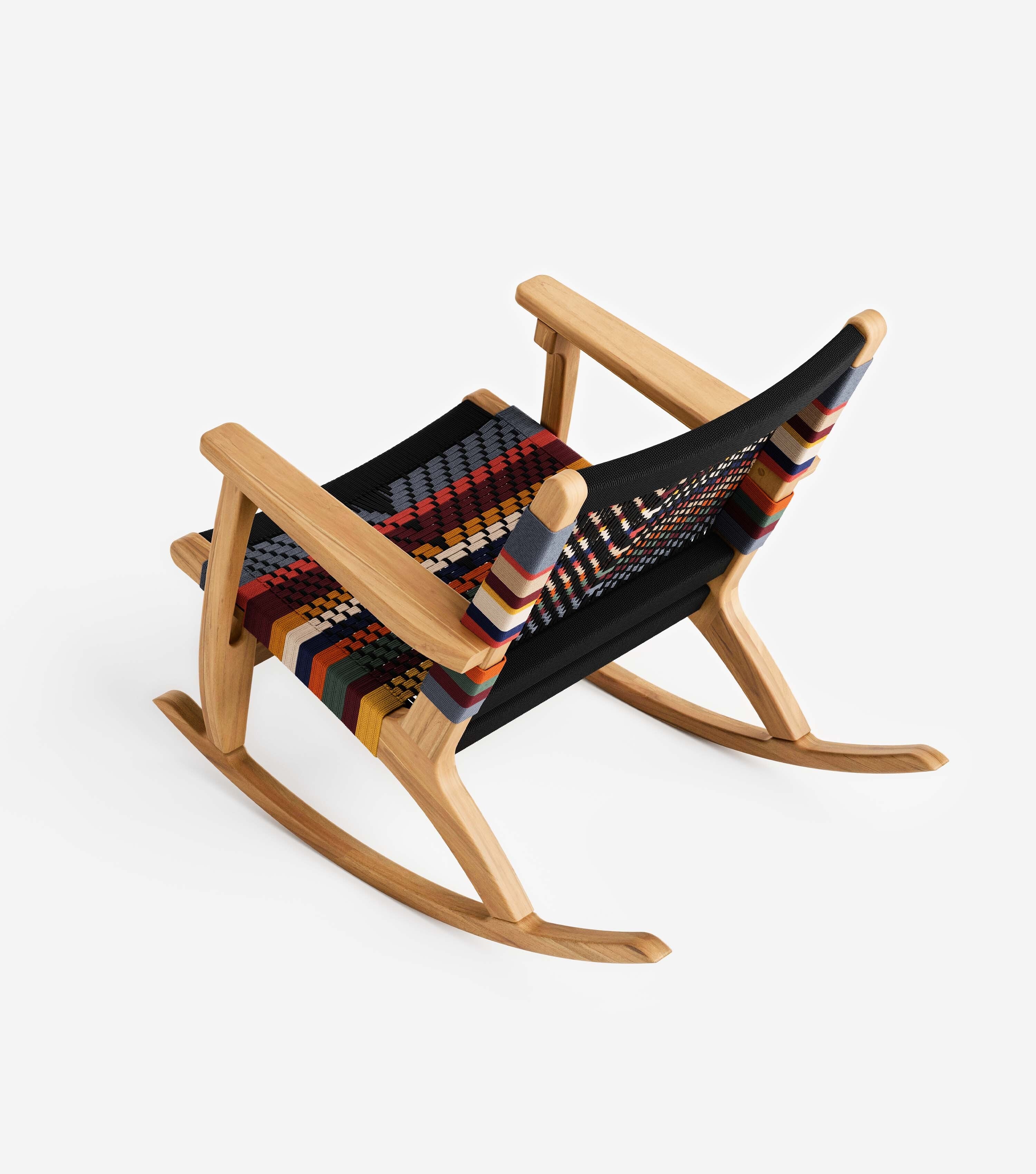 Masaya Rocking Chair Woven San Geronimo Cord | Forever Furniture