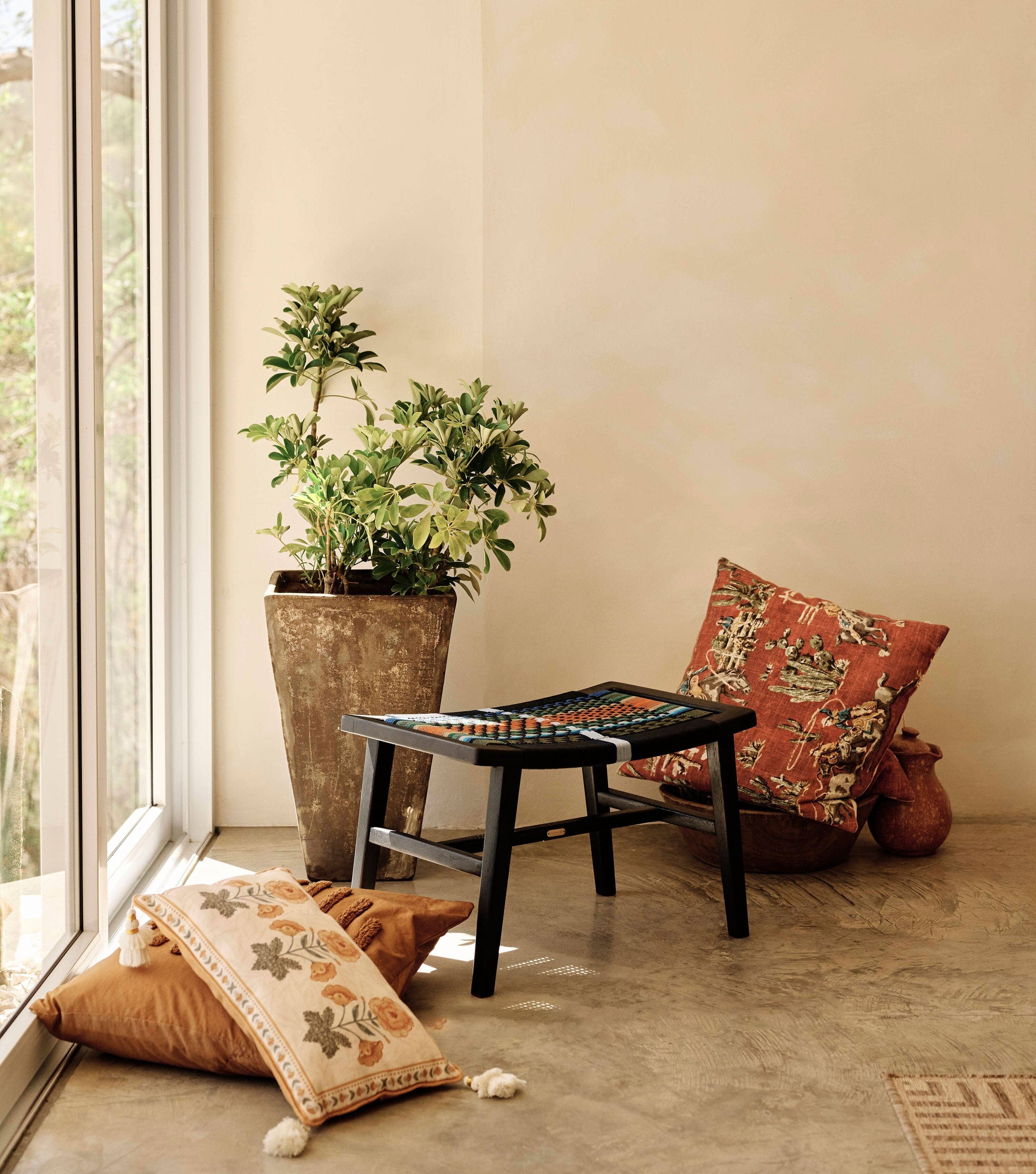 Charcoal / Mot Mot Pattern