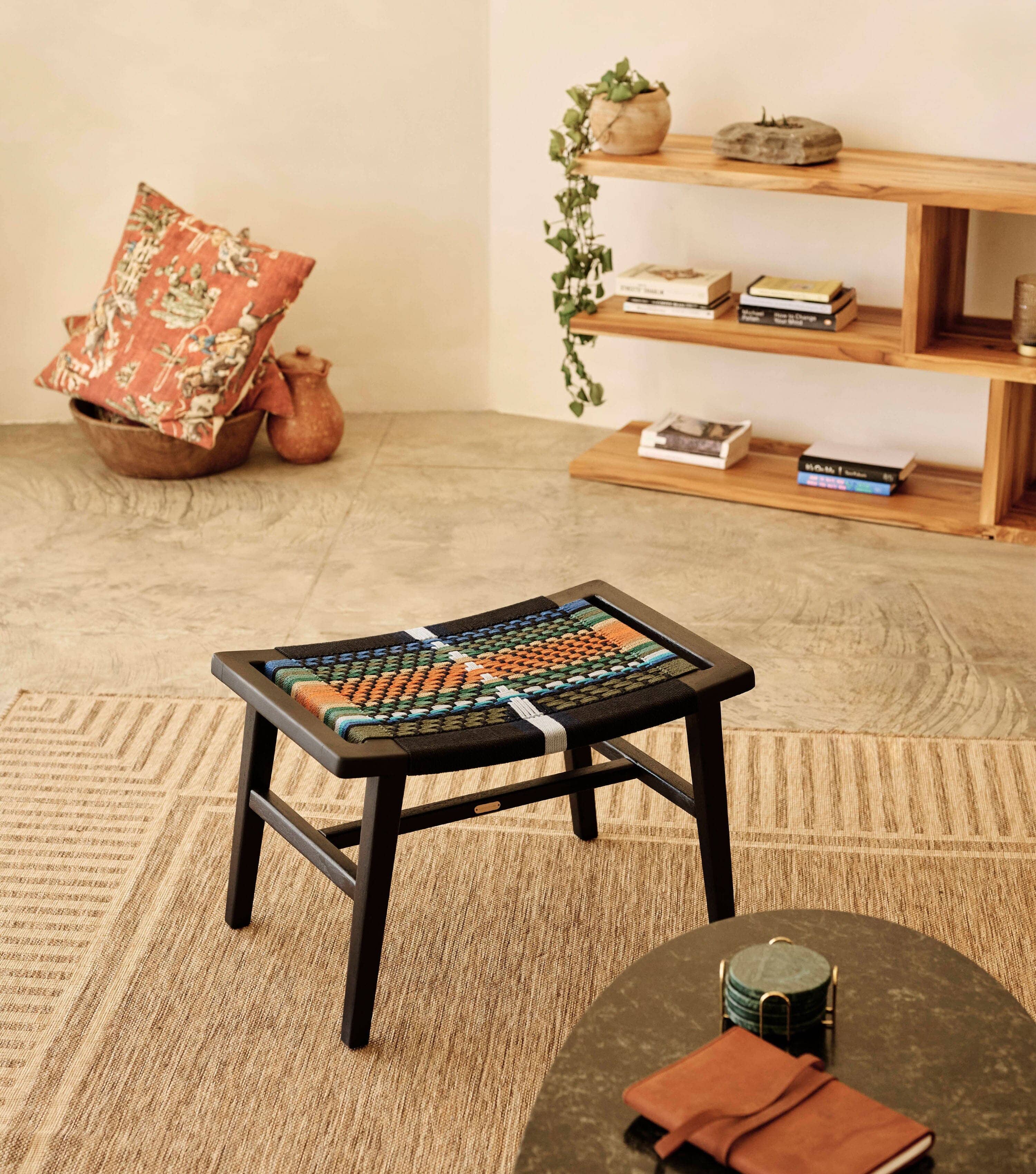 Charcoal / Mot Mot Pattern