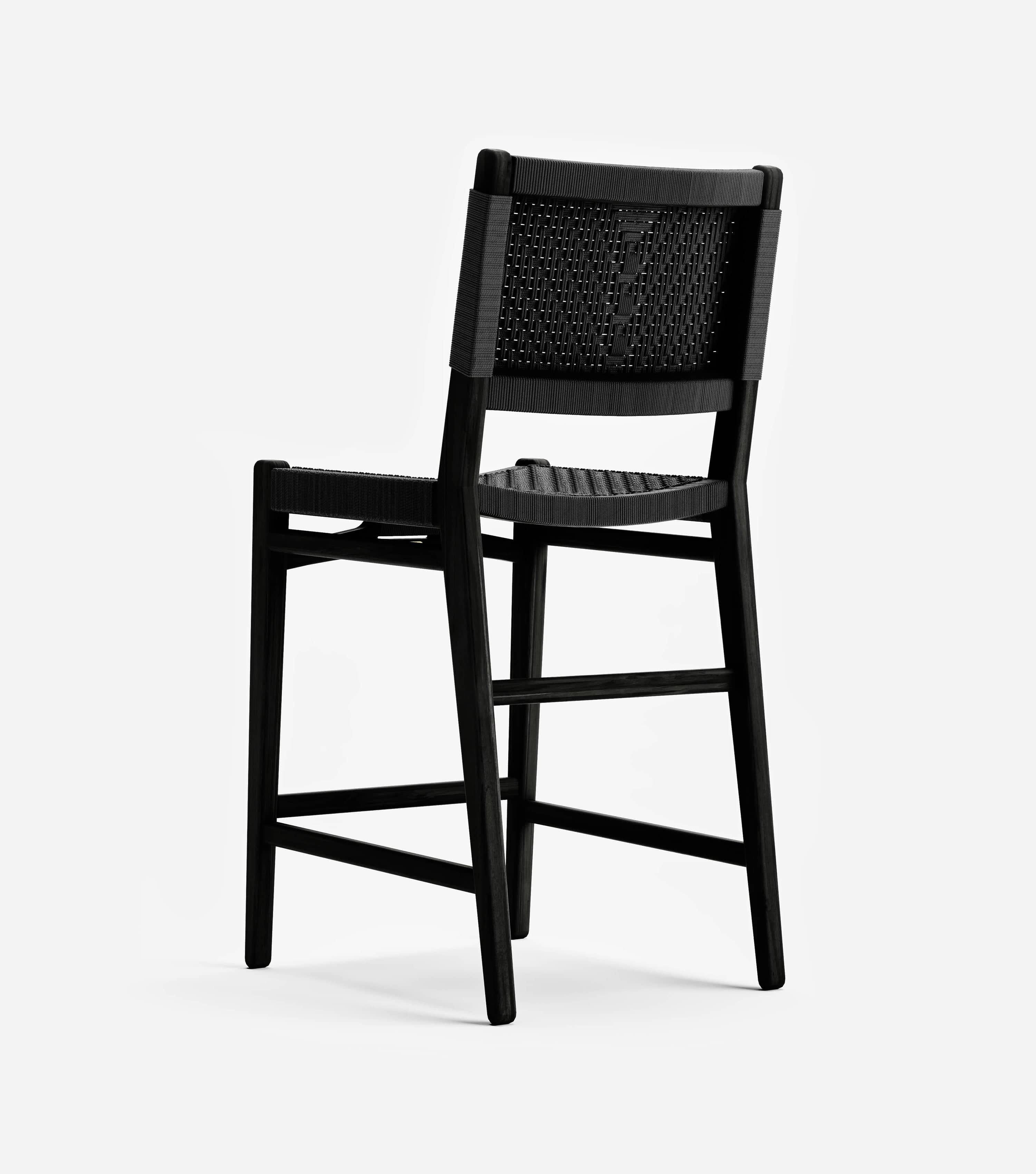 Charcoal / Black V Braided Cord / Counter