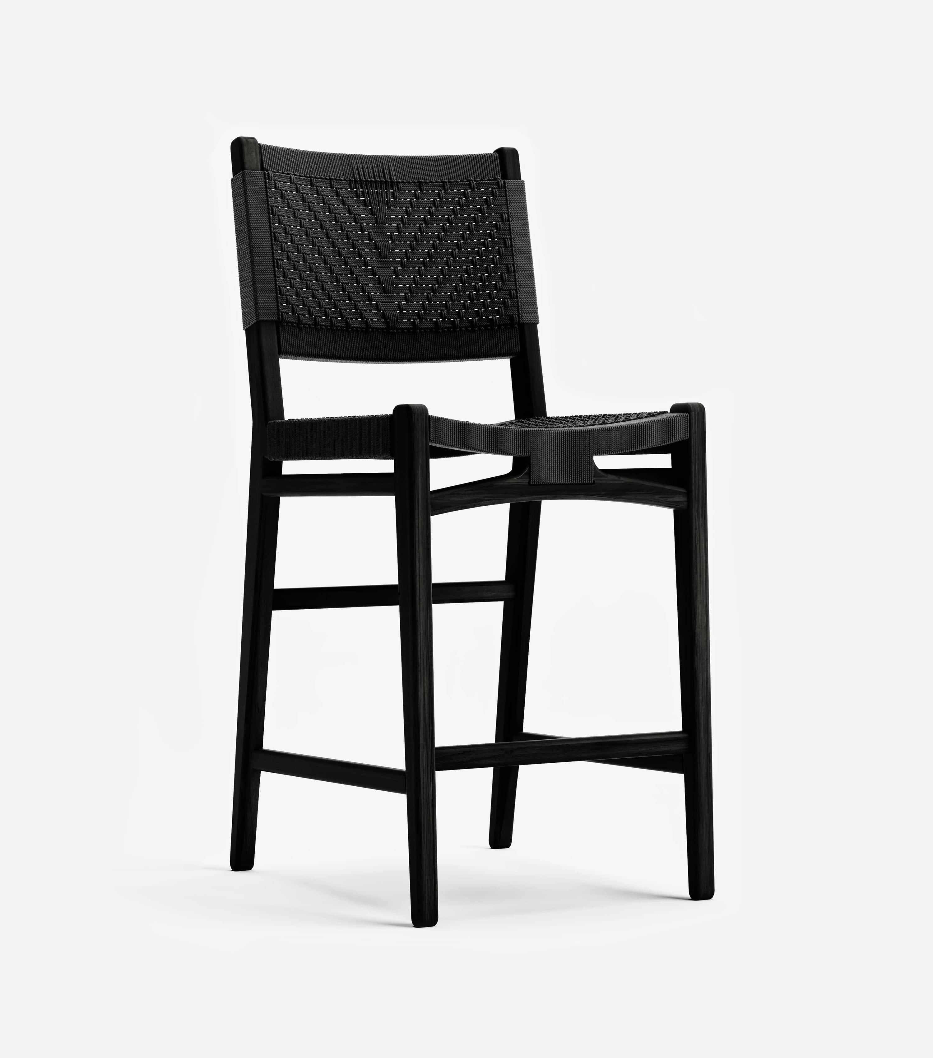 Charcoal / Black V Braided Cord / Counter