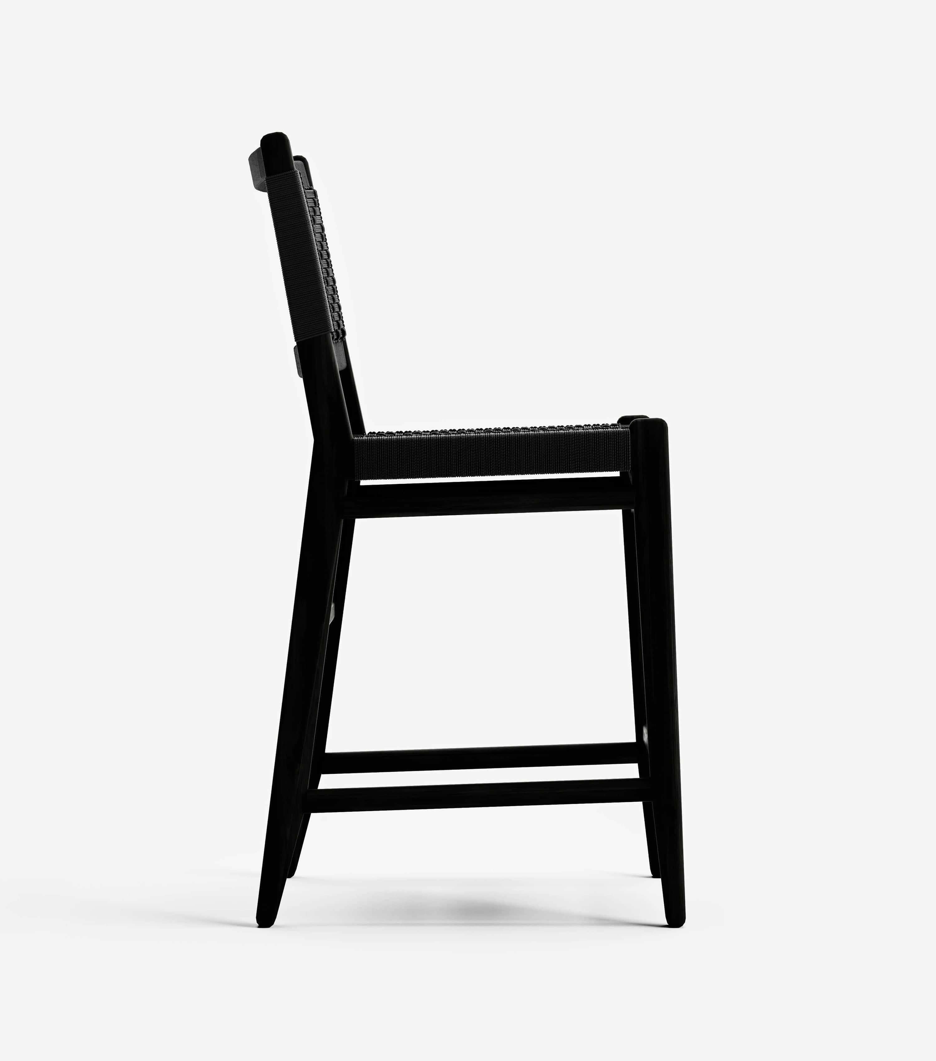 Charcoal / Black V Braided Cord / Counter