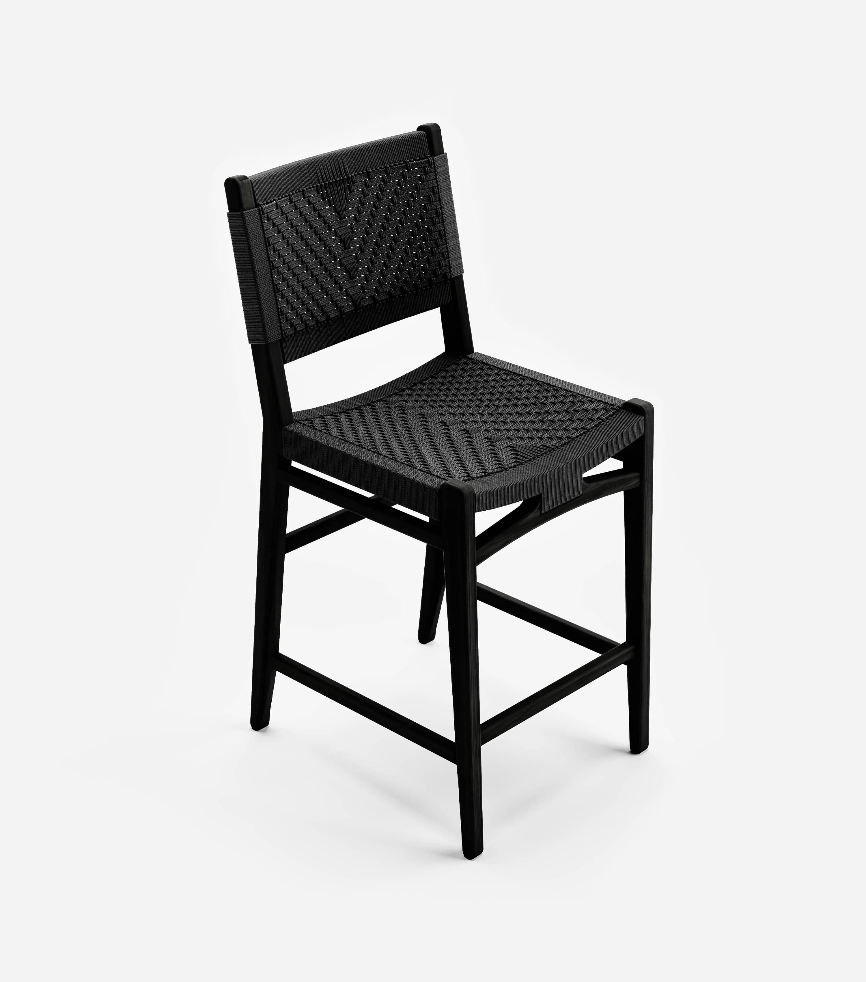 Charcoal / Black V Braided Cord / Bar