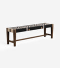 Coffee Teak / Colonial Pattern / 59" | Seats 3